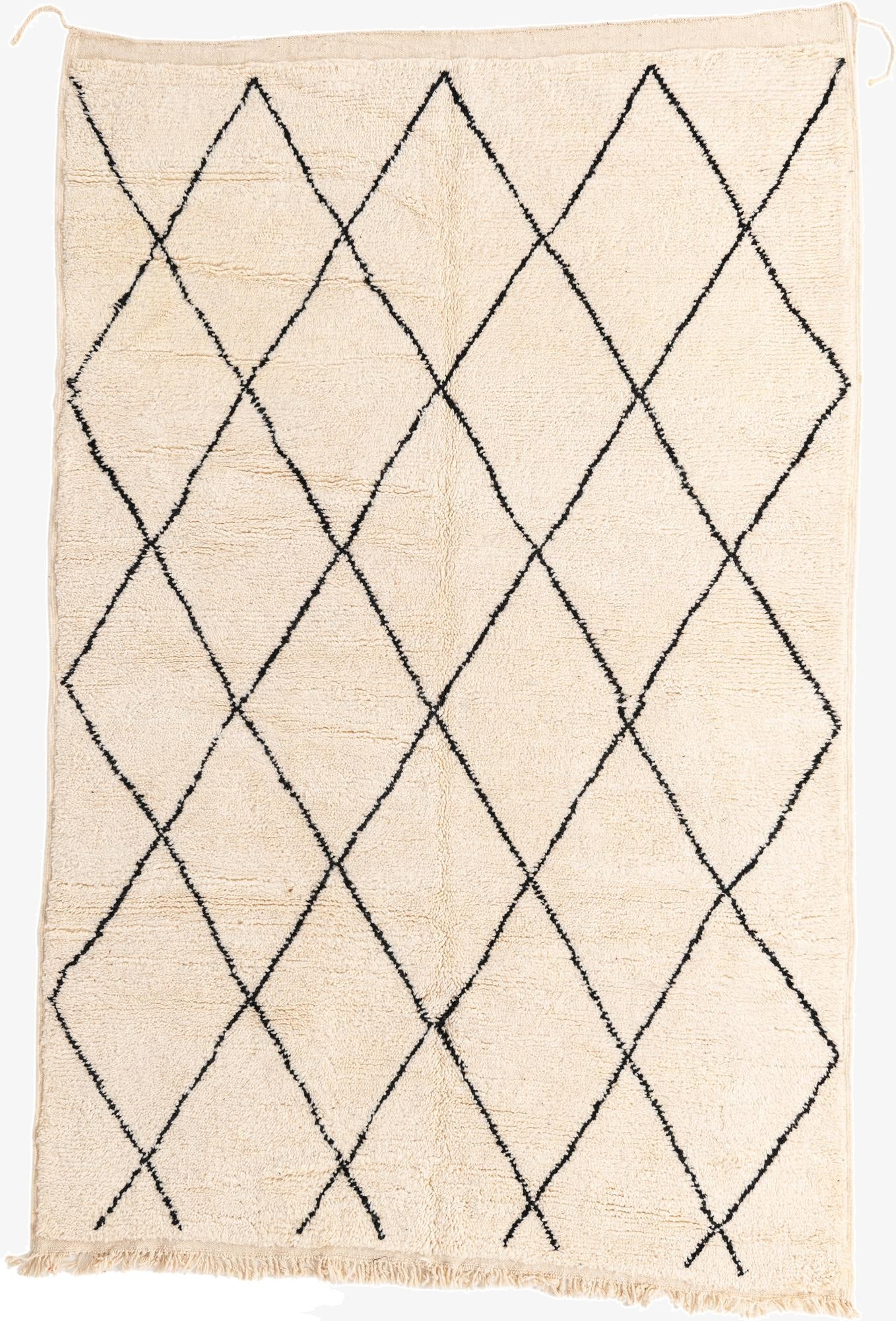  6' 5 x 10'  Hand Knotted Moroccan Wool Rug