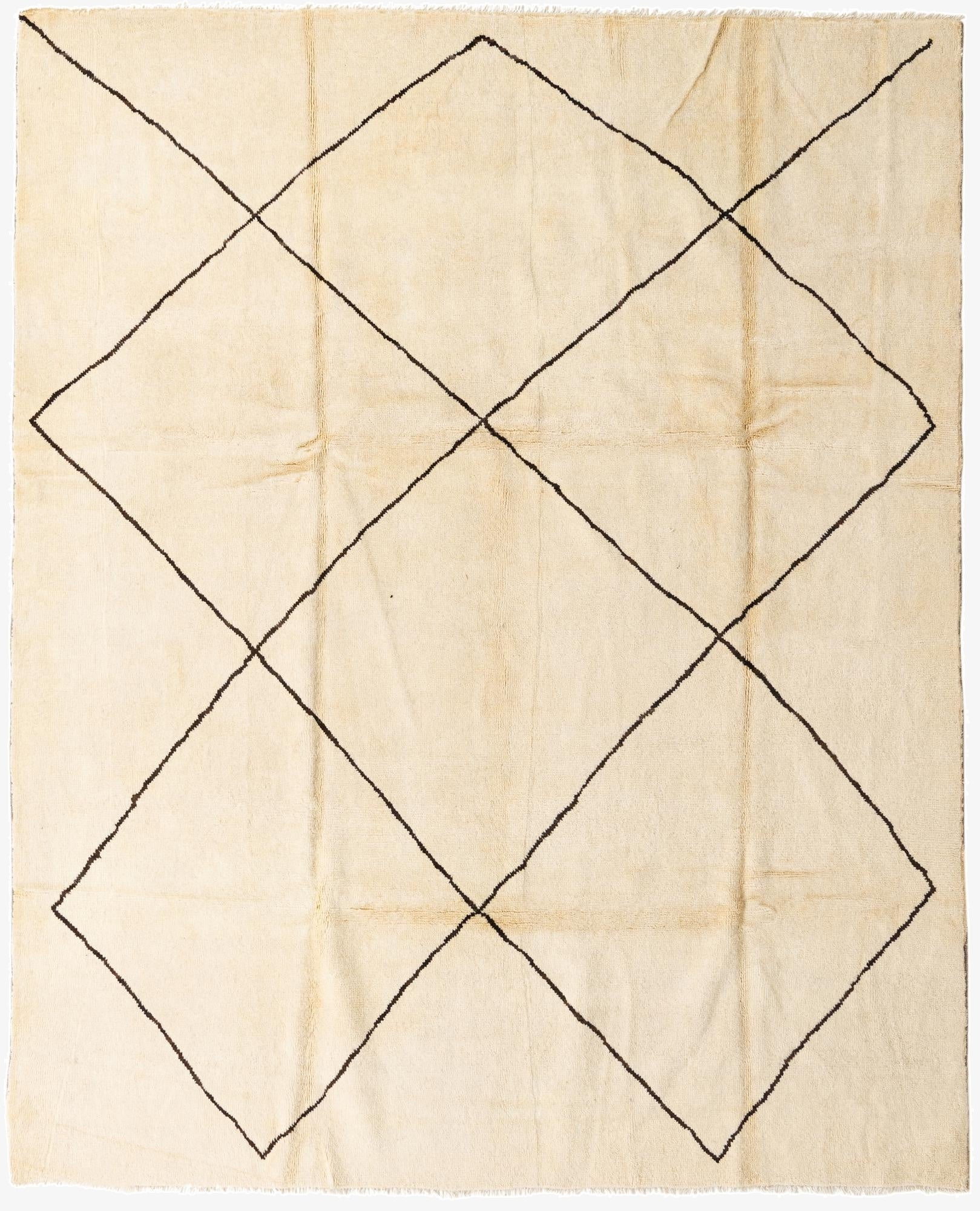  8' 2 x 10' 1  Hand Knotted Moroccan Wool Rug