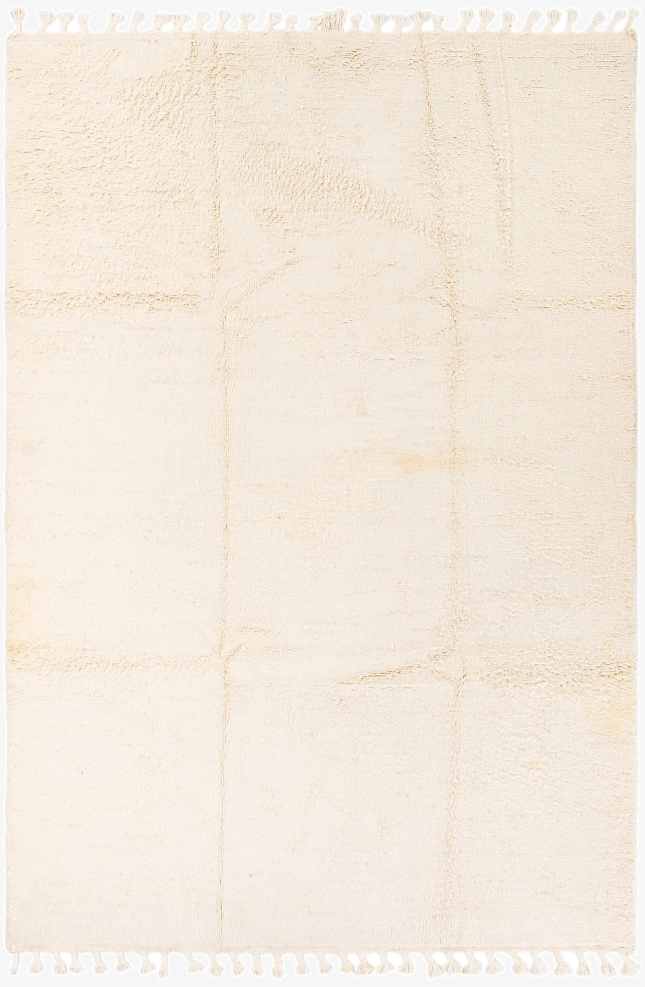  7' 1 x 10' 3  Hand Knotted Moroccan Wool Rug