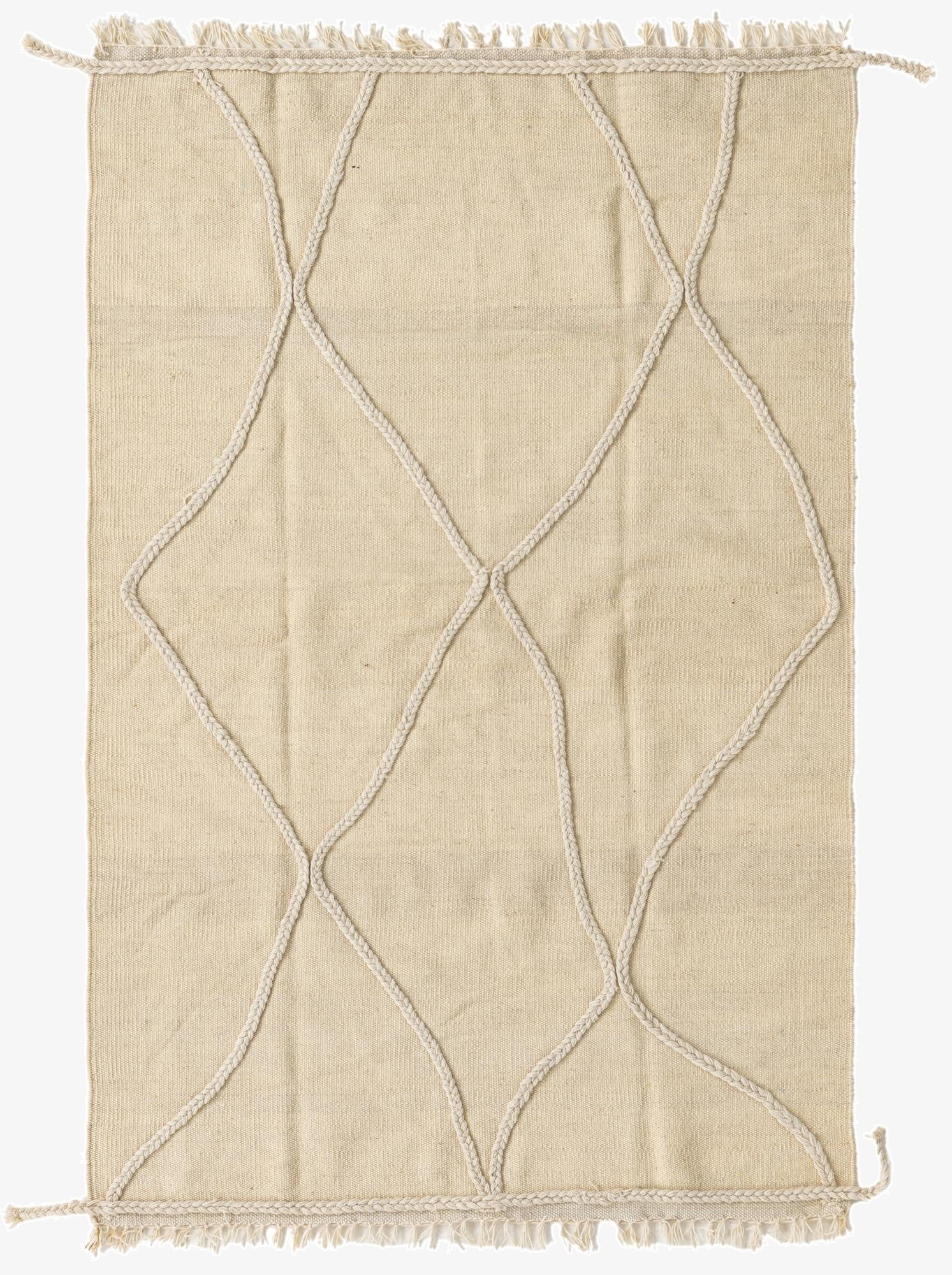  3' 3 x 5' 1  Hand Knotted Moroccan Wool Rug