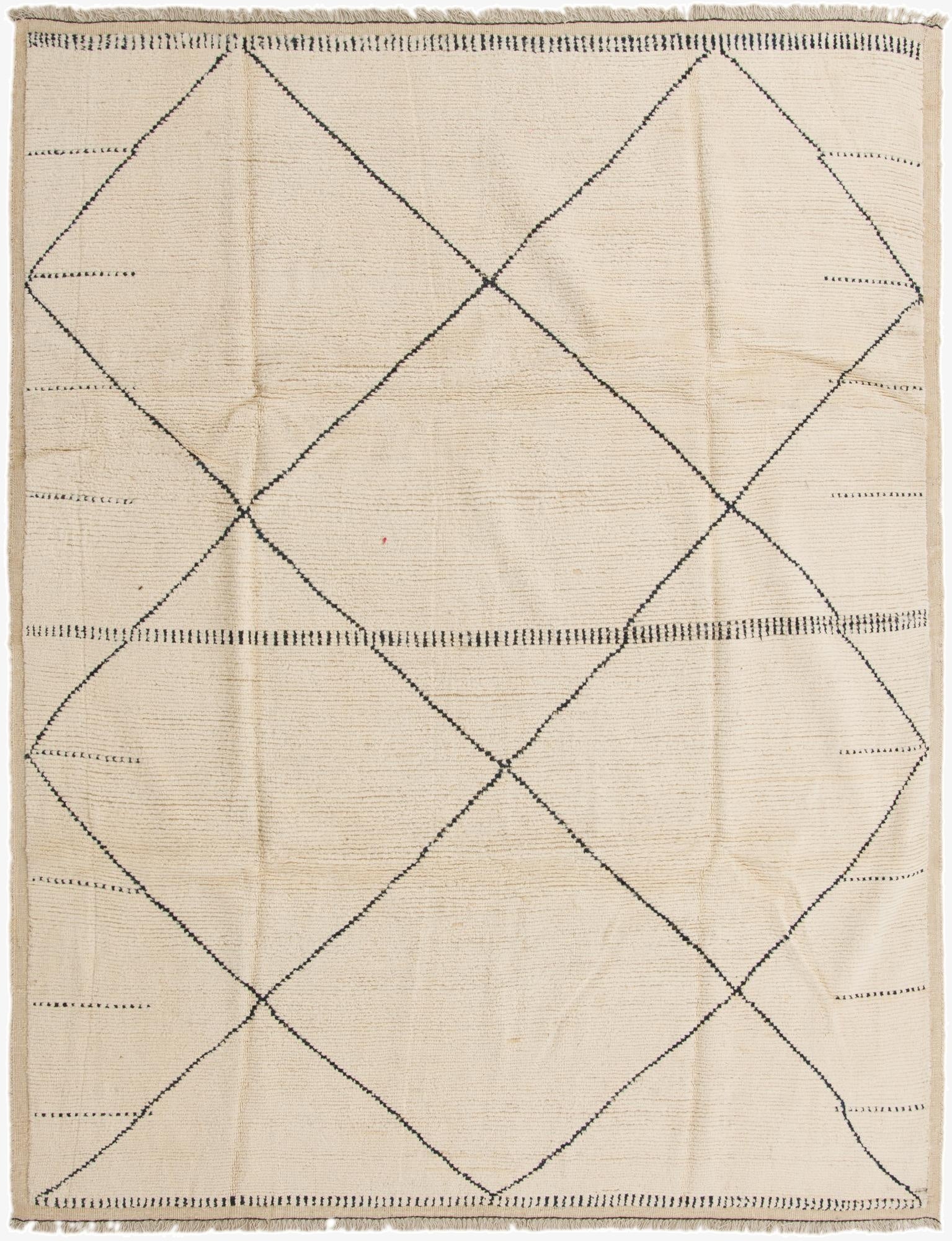  8' 2 x 10' 7  Hand Knotted Moroccan Wool Rug