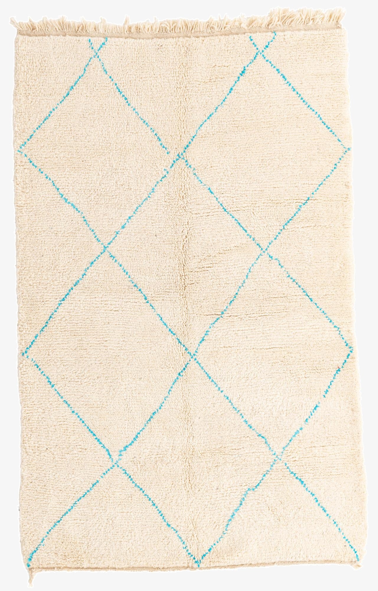  5' 2 x 8'  Hand Knotted Moroccan Wool Rug