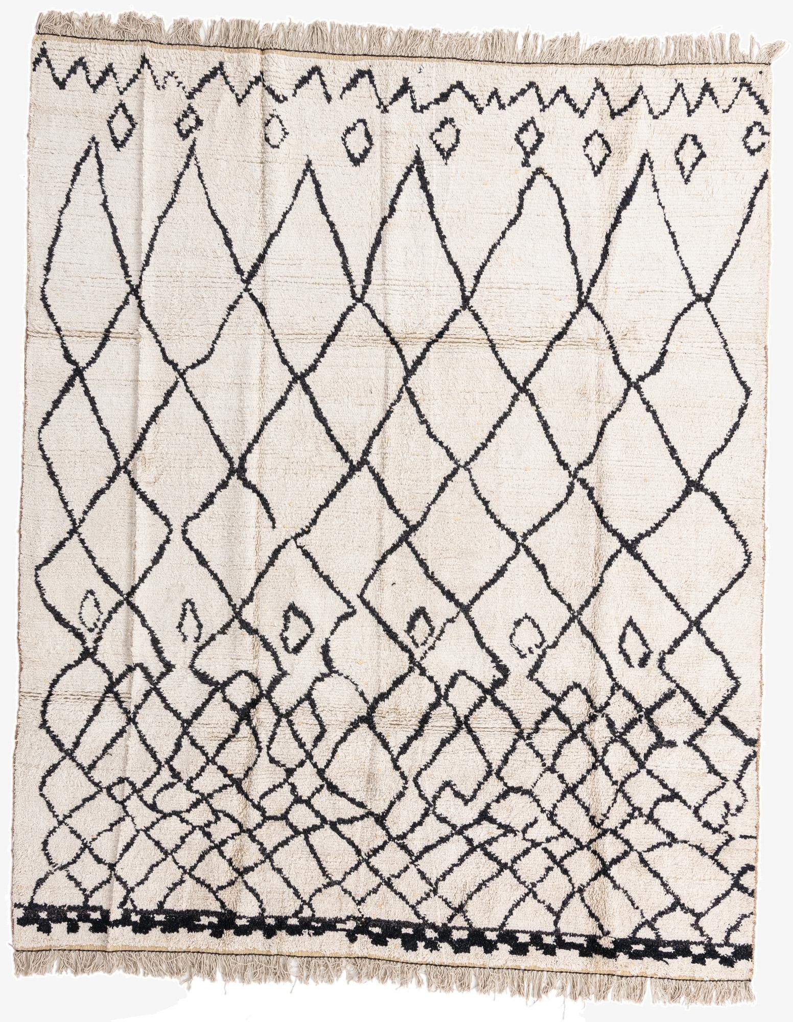  8' x 10'  Hand Knotted Moroccan Wool Rug