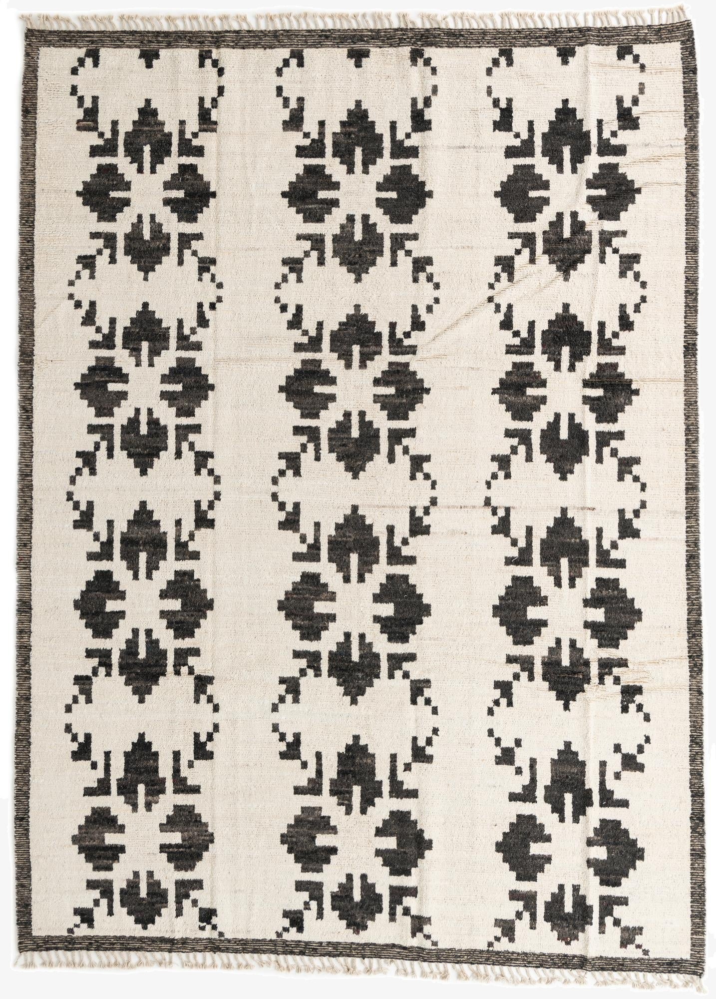  9' 2 x 12' 8  Hand Knotted Moroccan Wool Rug