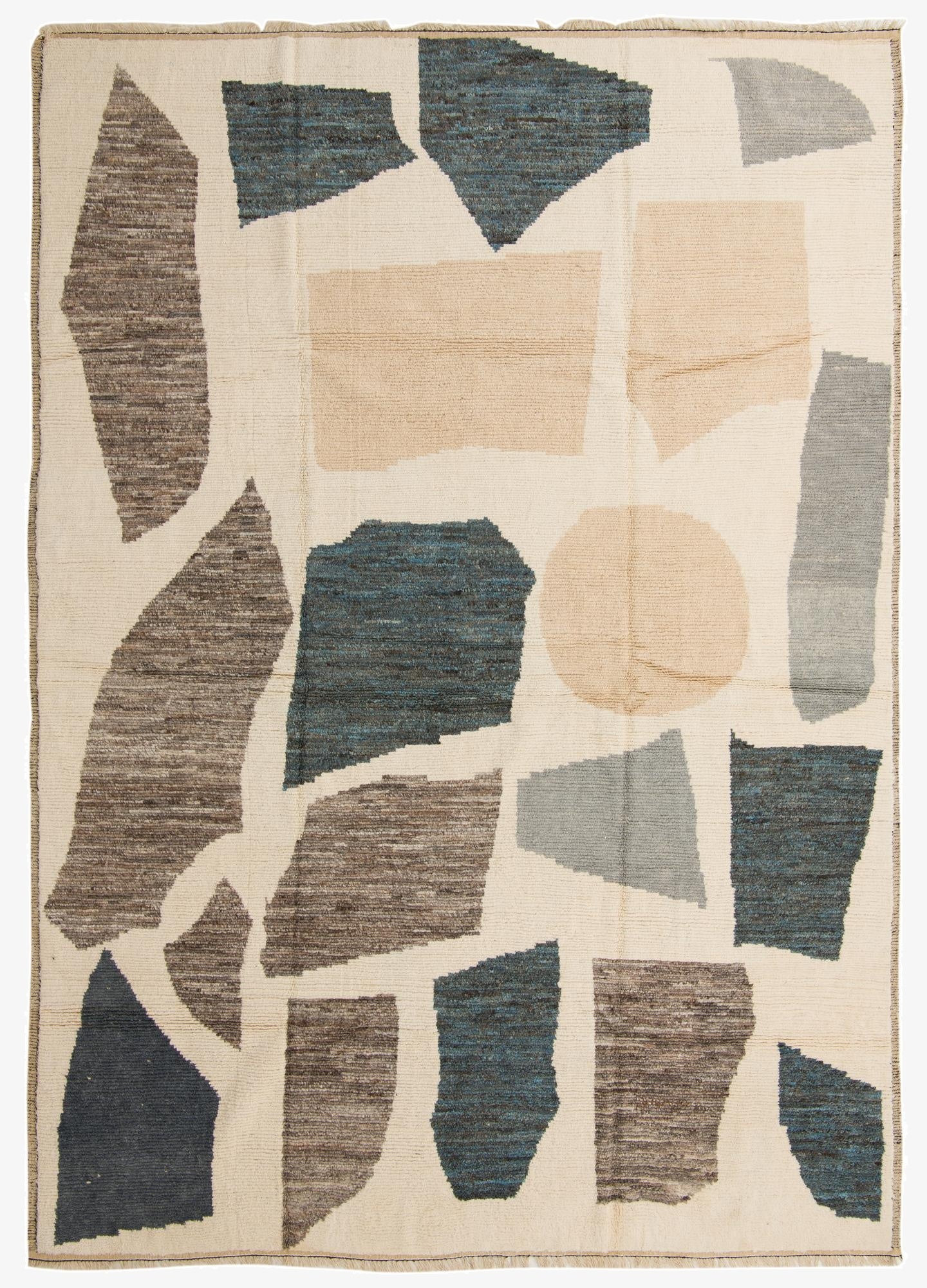  8' 11 x 14' 1  Hand Knotted Moroccan Wool Rug