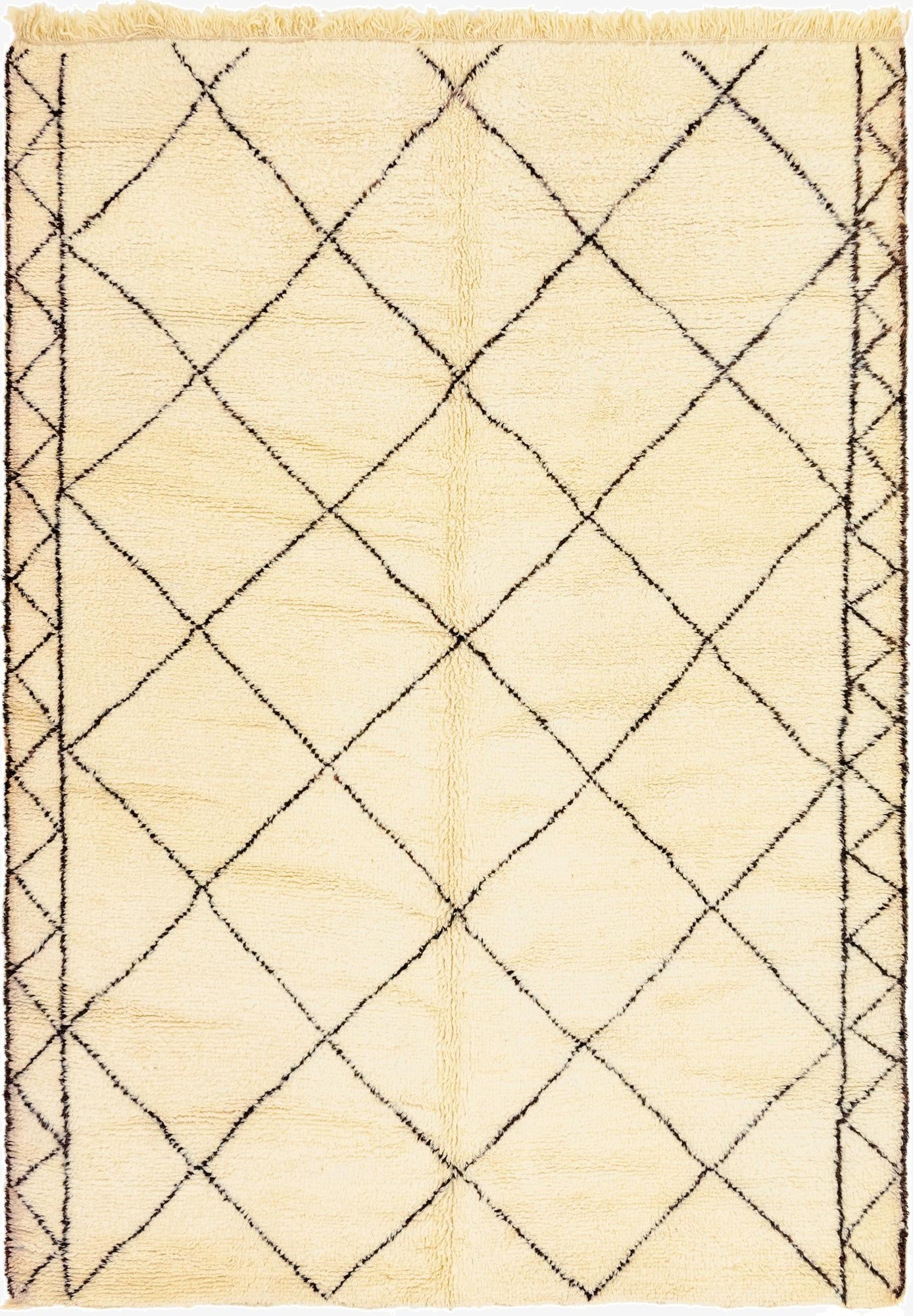  7' 4 x 10'  Hand Knotted Moroccan Wool Rug