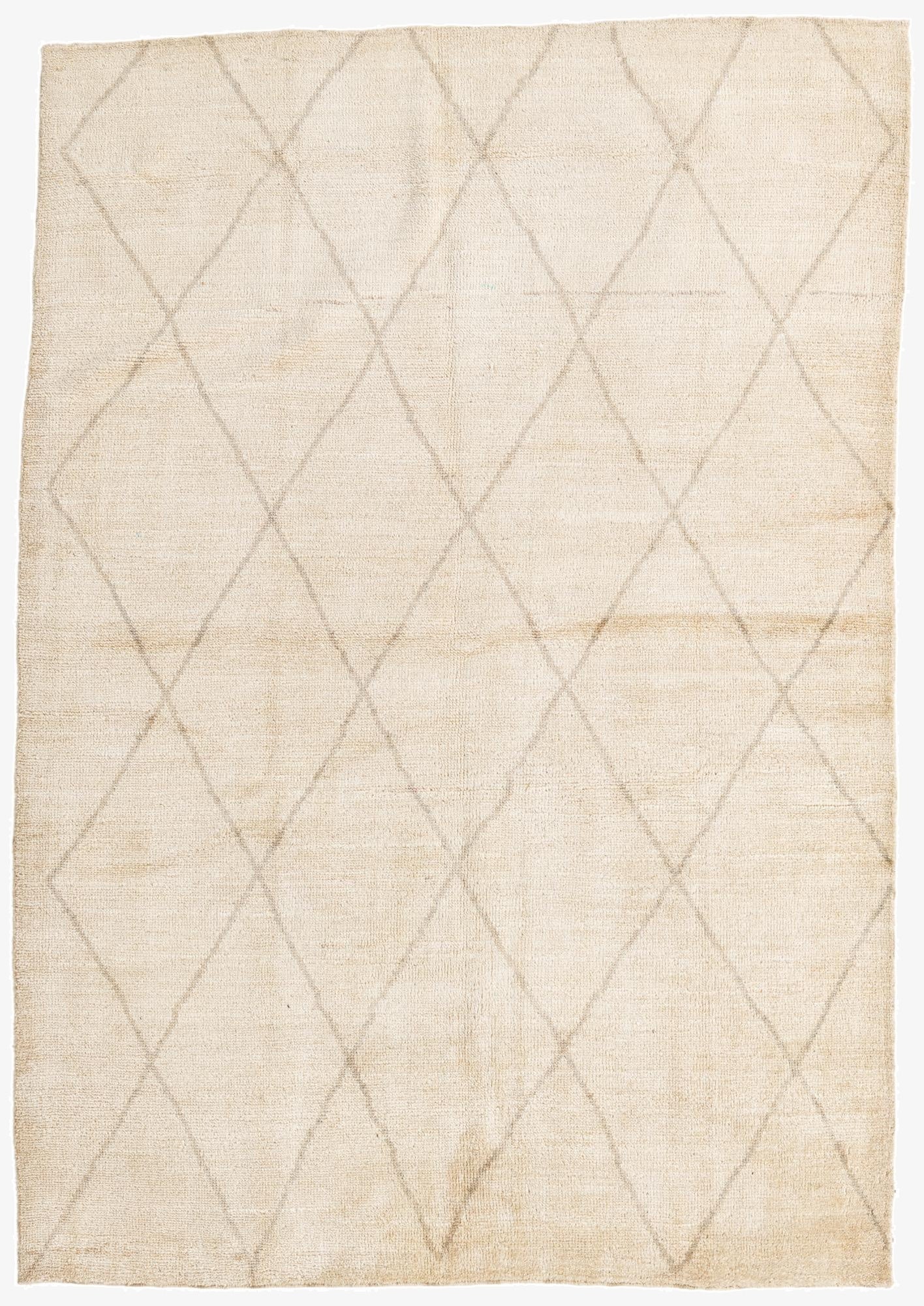  5' 8 x 8' 3  Hand Knotted Moroccan Wool Rug