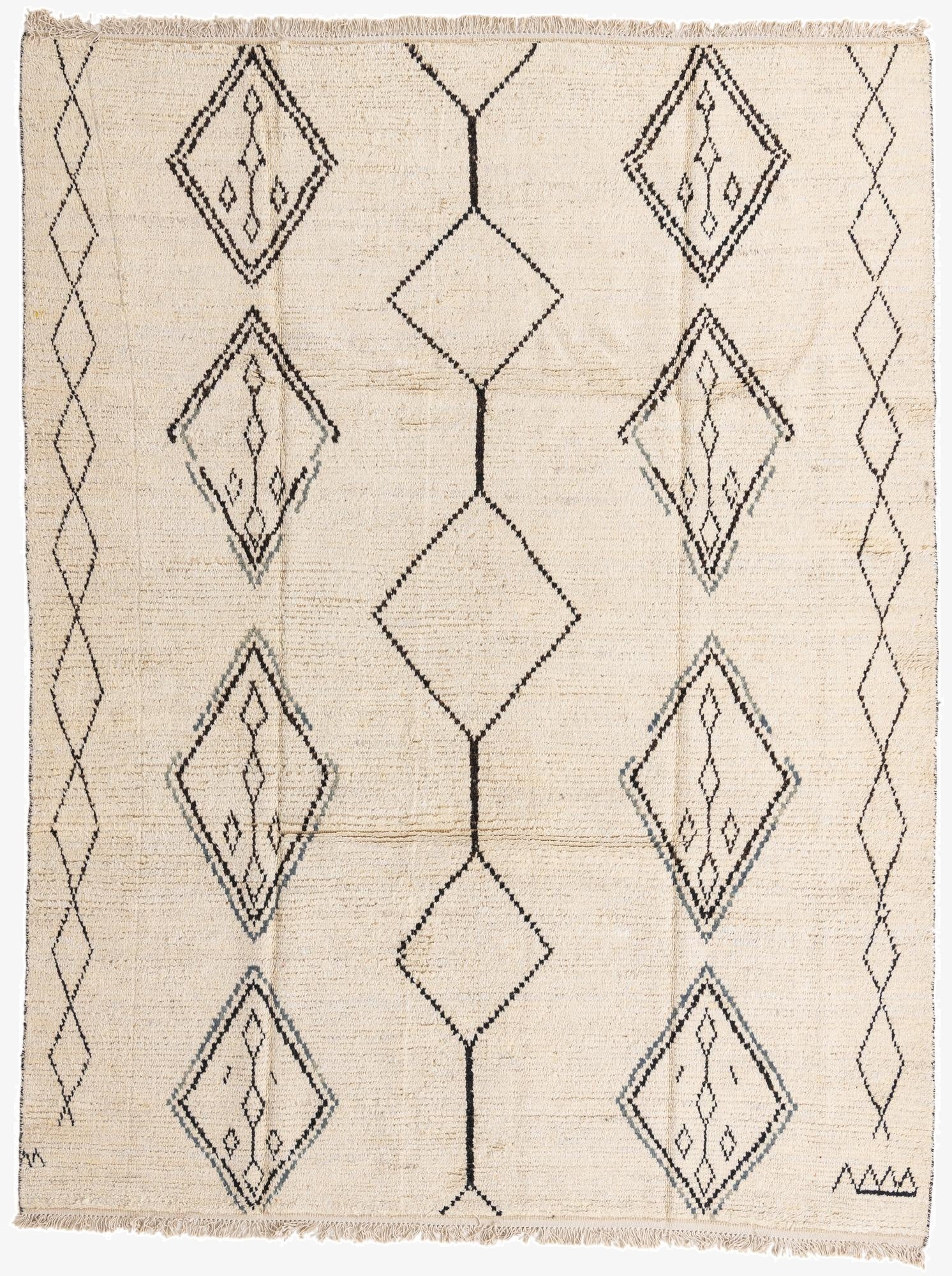  8' 3 x 11'  Hand Knotted Moroccan Wool Rug