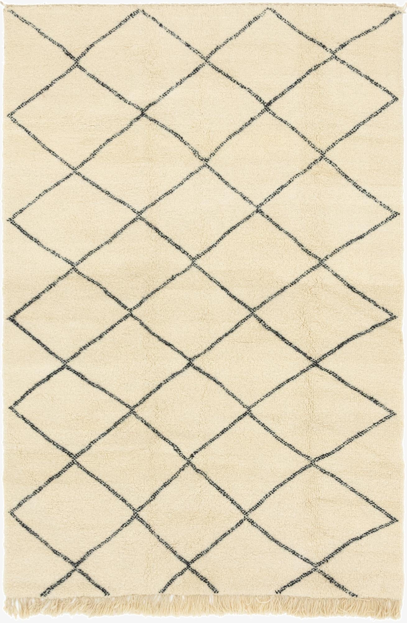  7' 2 x 11' 5  Hand Knotted Moroccan Wool Rug