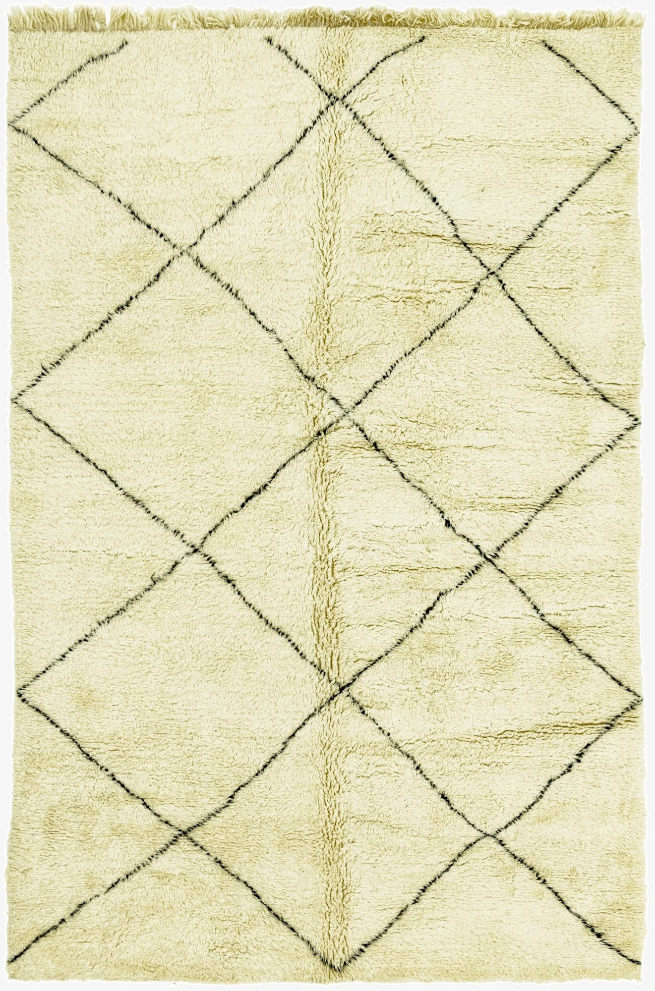  6' 10 x 10' 6  Hand Knotted Moroccan Wool Rug