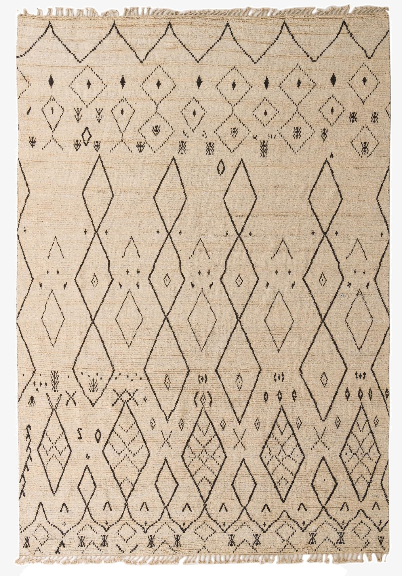  10' x 14' 4  Hand Knotted Moroccan Wool Rug