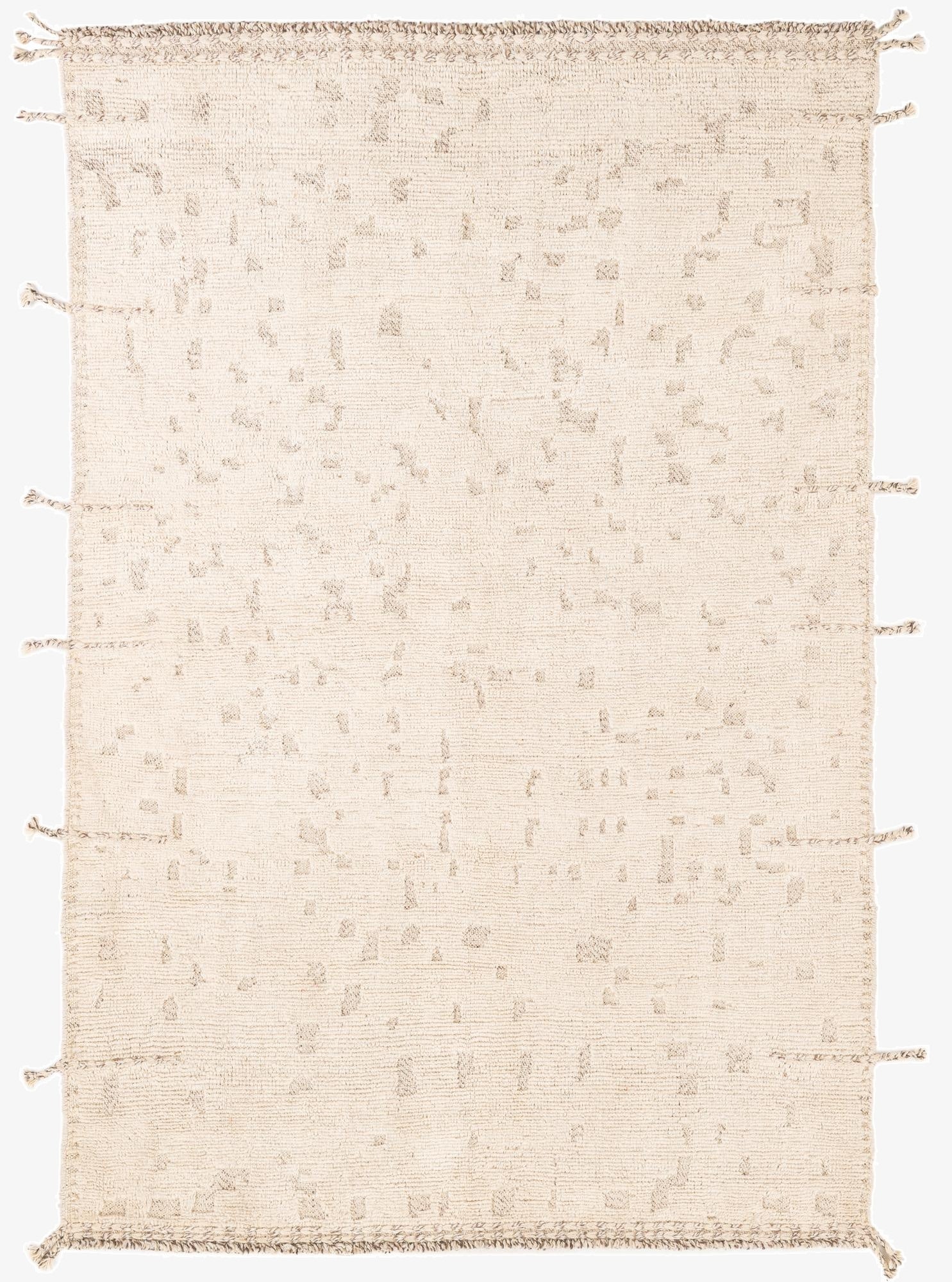  5' x 7' 4  Hand Knotted Moroccan Wool Rug