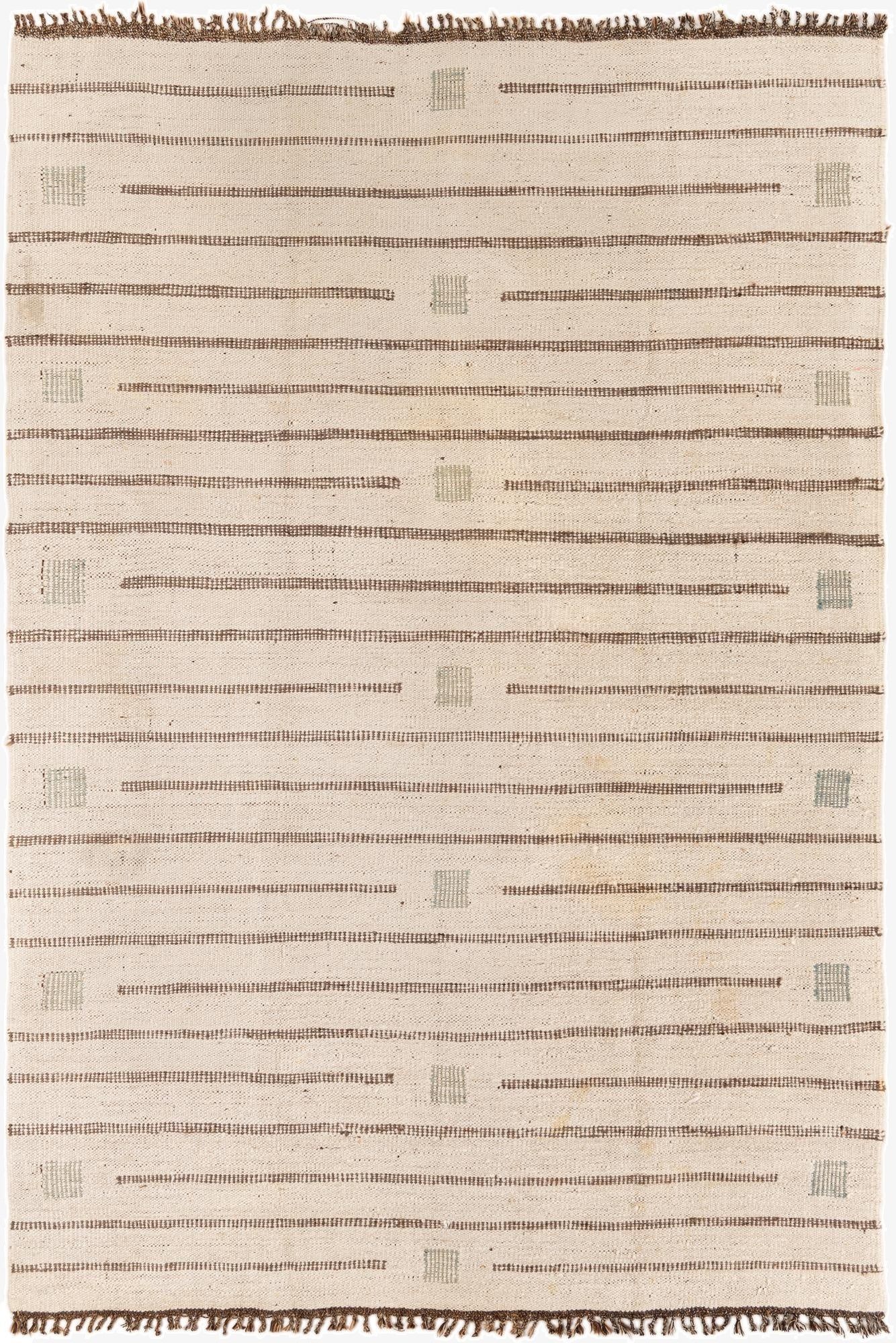  6' 7 x 9' 8  Hand Knotted Moroccan Oriental Wool Rug