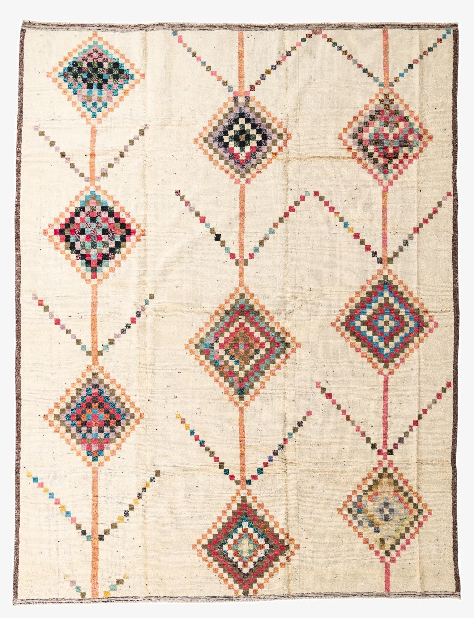  11' 10 x 15' 5  Hand Knotted Moroccan Wool Rug