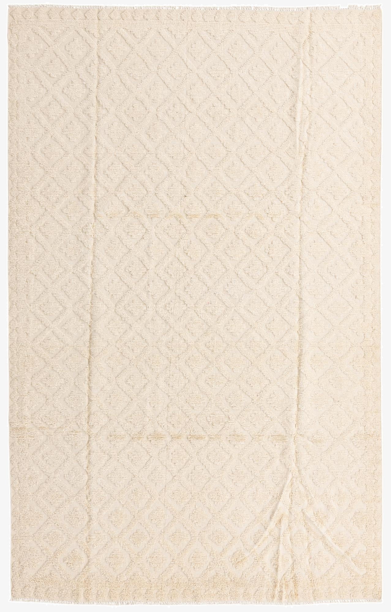  6' 8 x 10' 6  Hand Knotted Moroccan Wool Rug