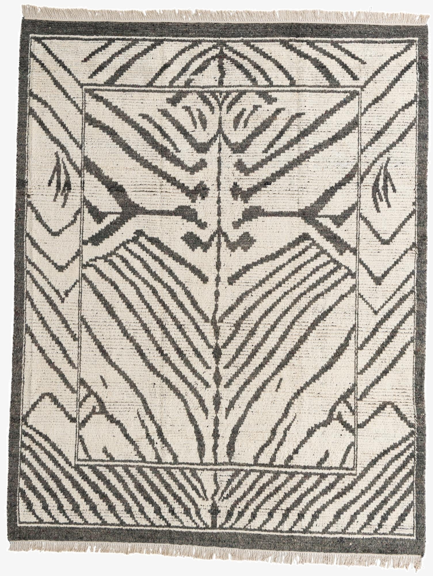  8' 3 x 10' 6  Hand Knotted Moroccan Wool Rug