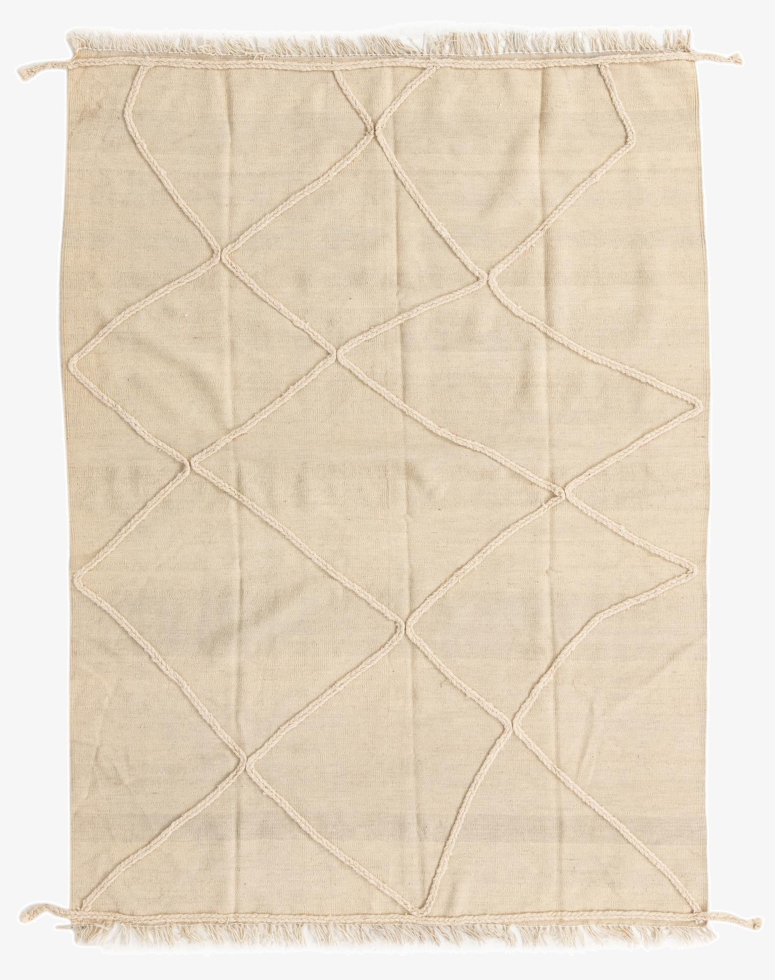  5' 7 x 7' 9  Hand Knotted Moroccan Wool Rug