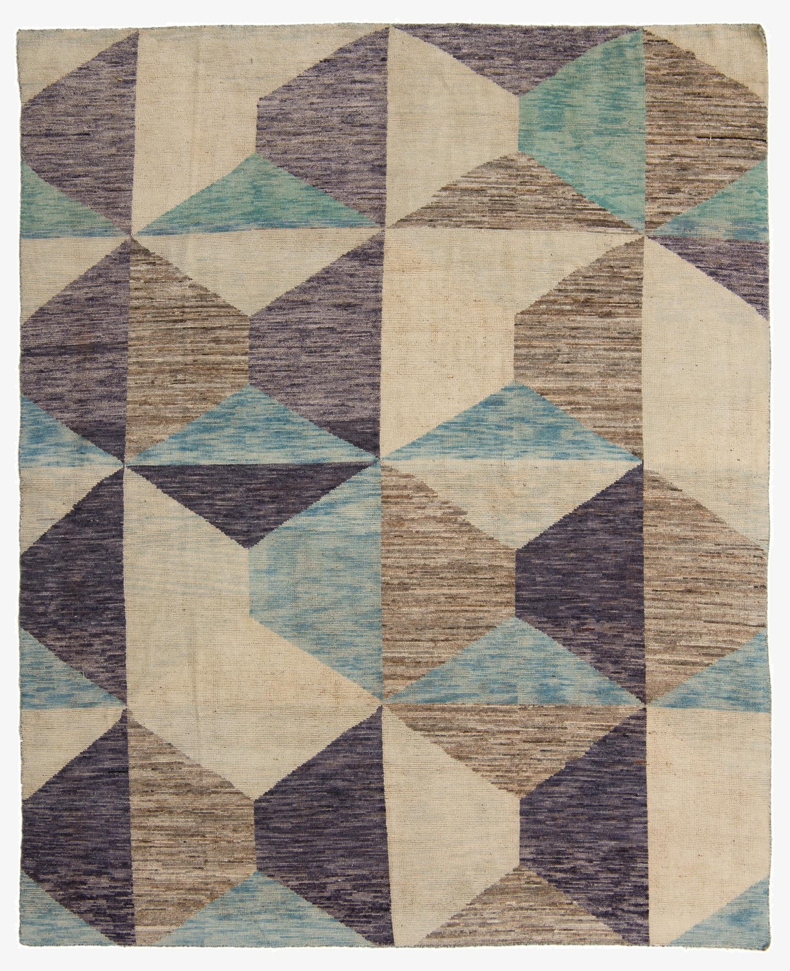  7' 8 x 9' 7  Hand Knotted Moroccan Wool Rug