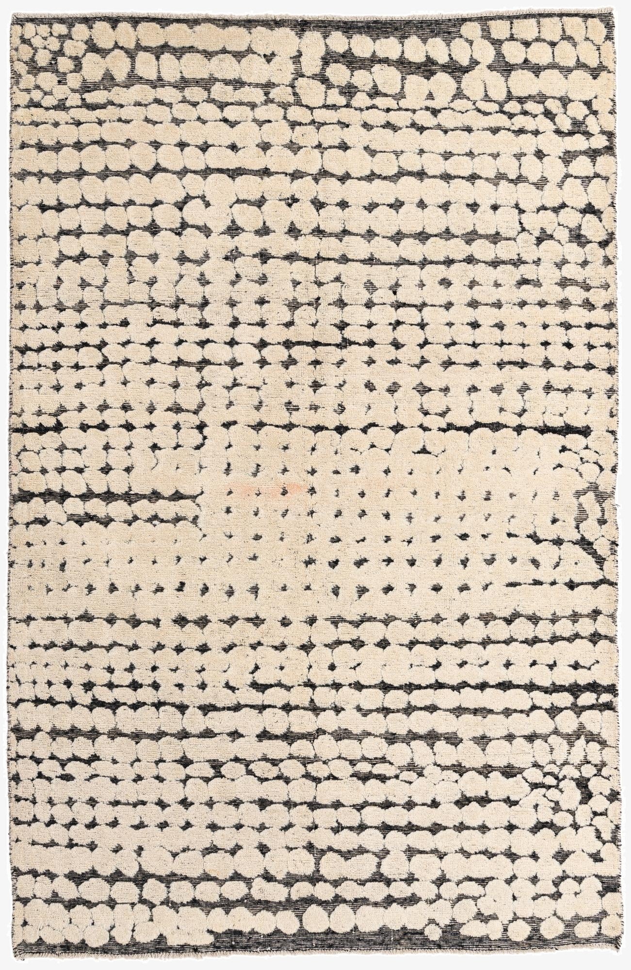  5' 6 x 8' 5  Hand Knotted Moroccan Wool Rug