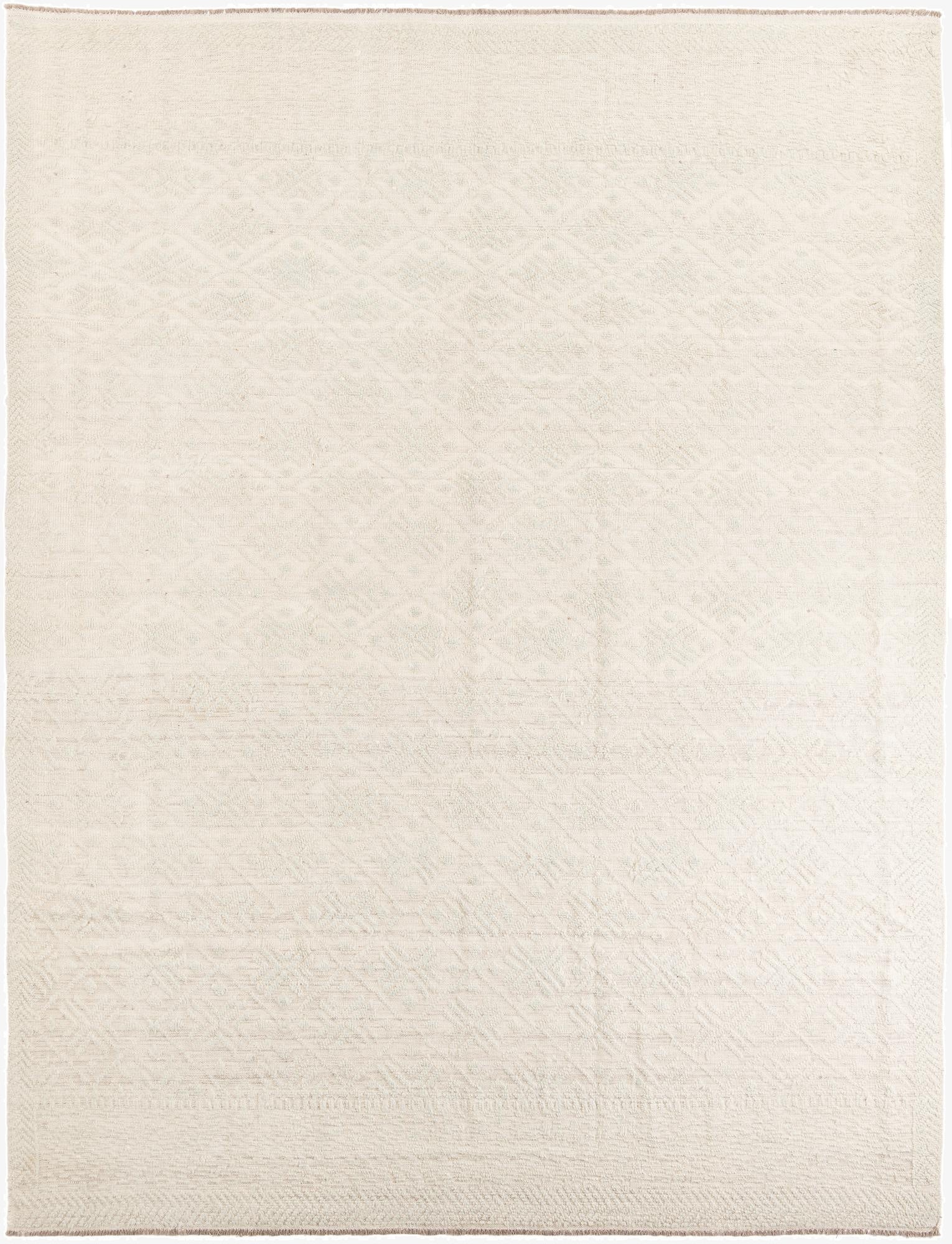  9' x 12' 10  Hand Knotted Moroccan Wool Rug