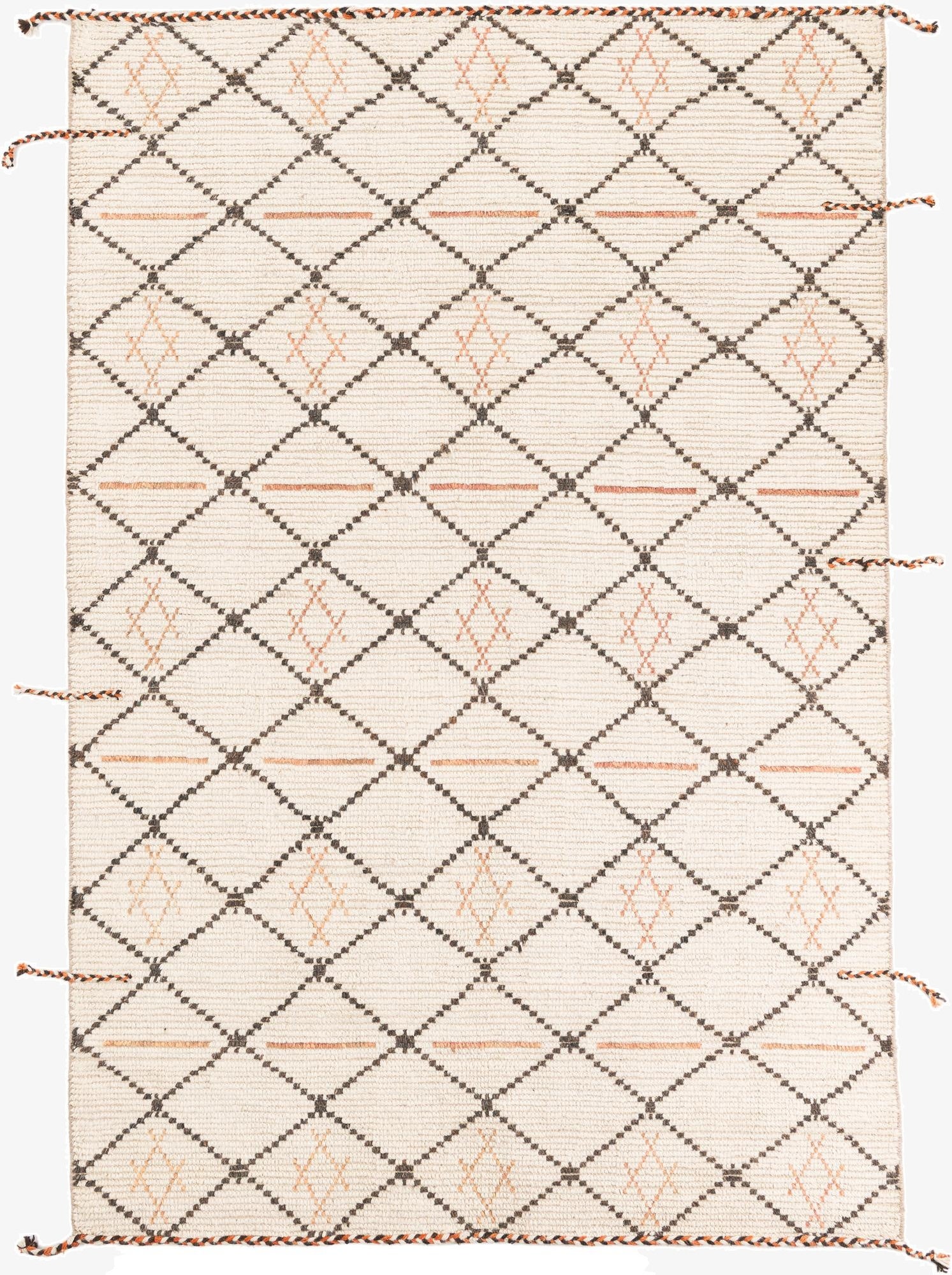  6' x 9'  Hand Knotted Moroccan Wool Rug