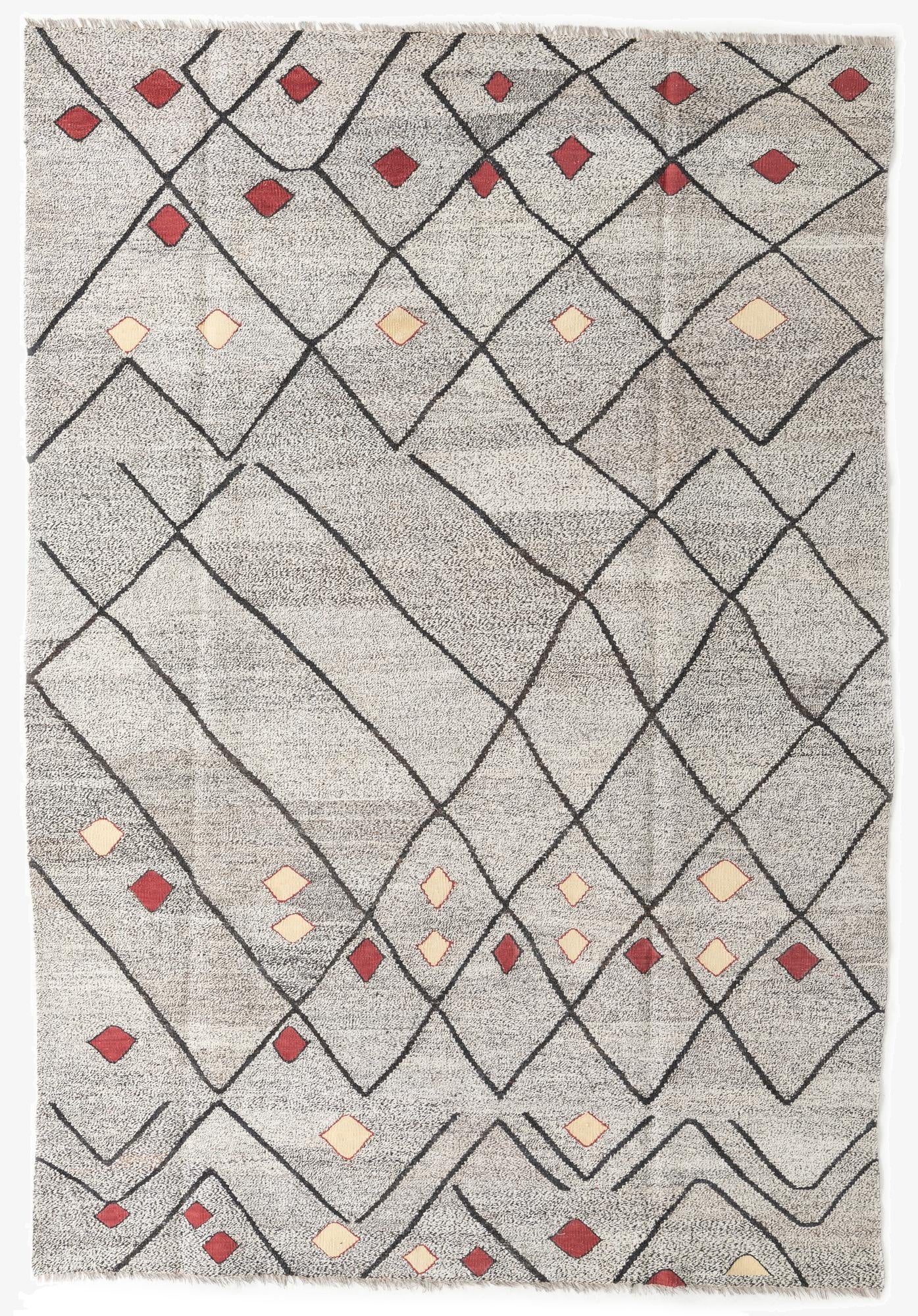  7' x 10'  Hand Woven Moroccan Wool Rug