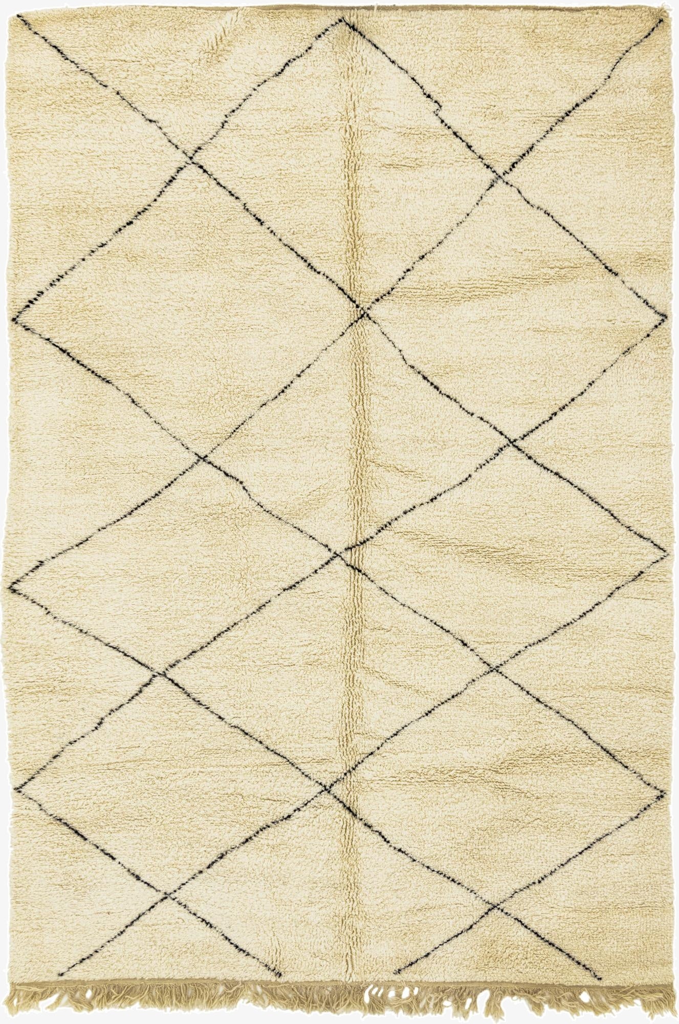  6' 10 x 10' 6  Hand Knotted Moroccan Wool Rug