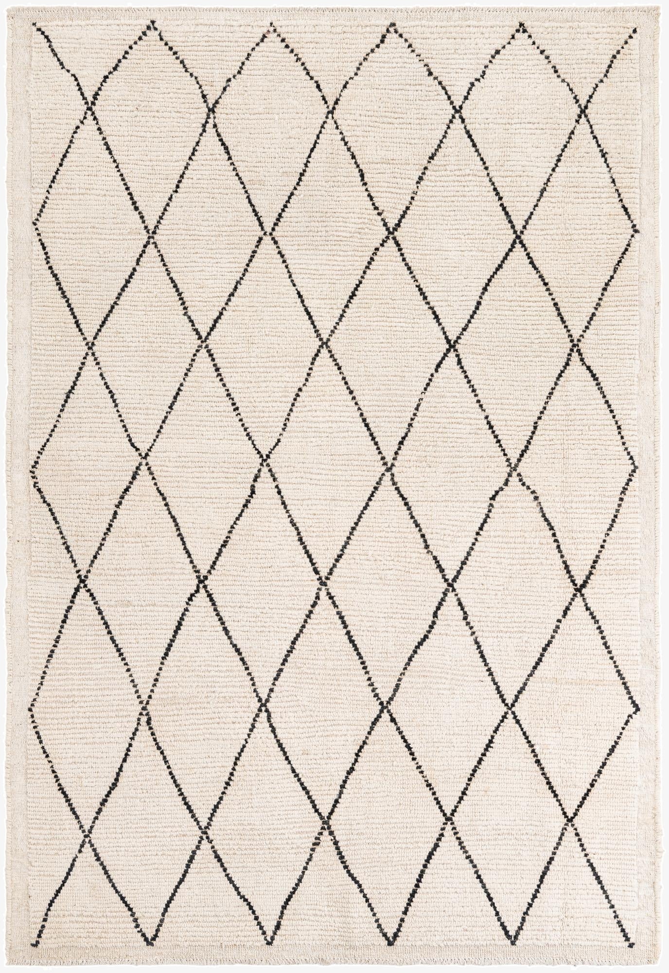  5' 4 x 7' 10  Hand Knotted Moroccan Wool Rug