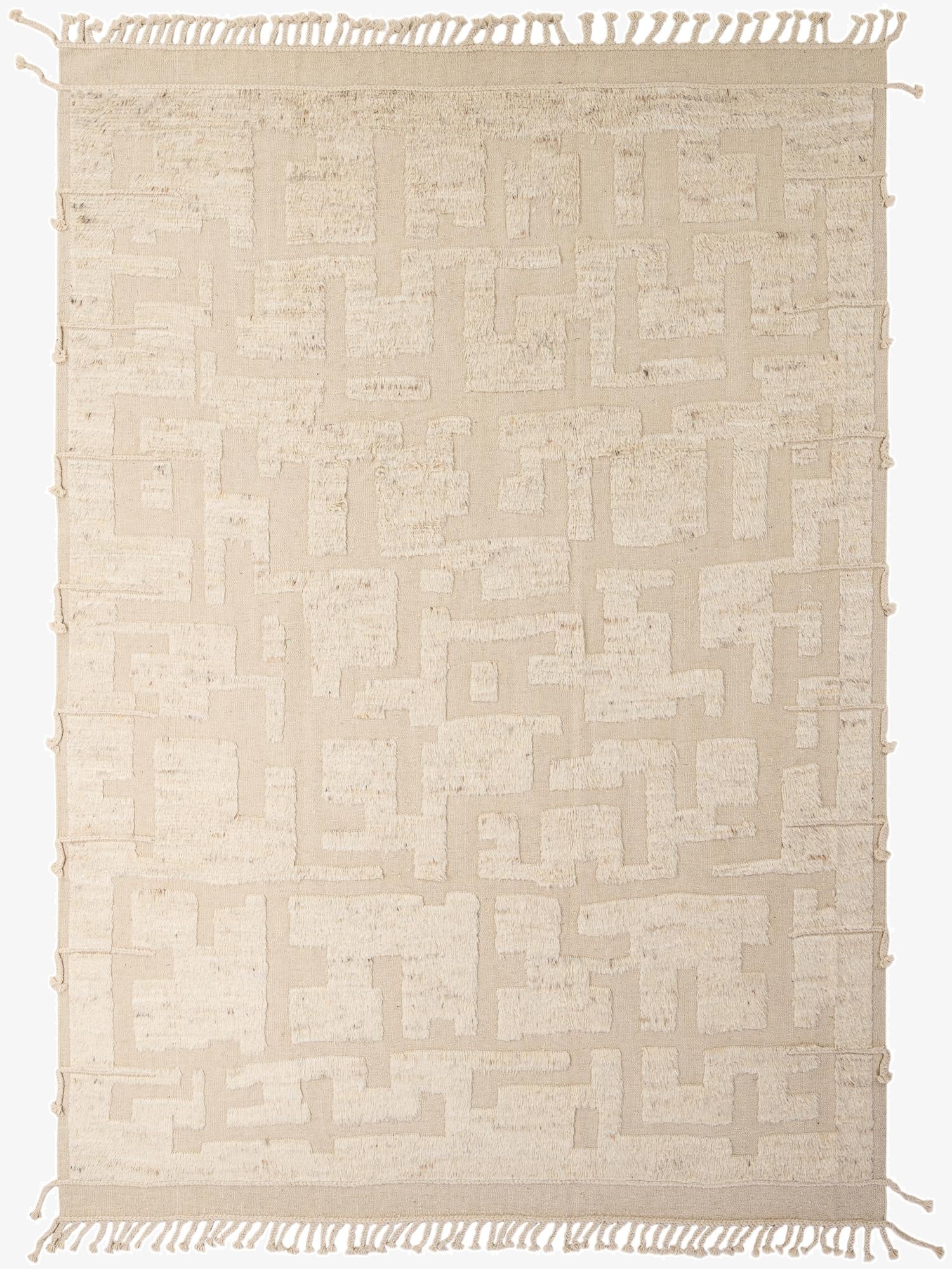  8' 2 x 11' 5  Hand Knotted Moroccan Wool Rug