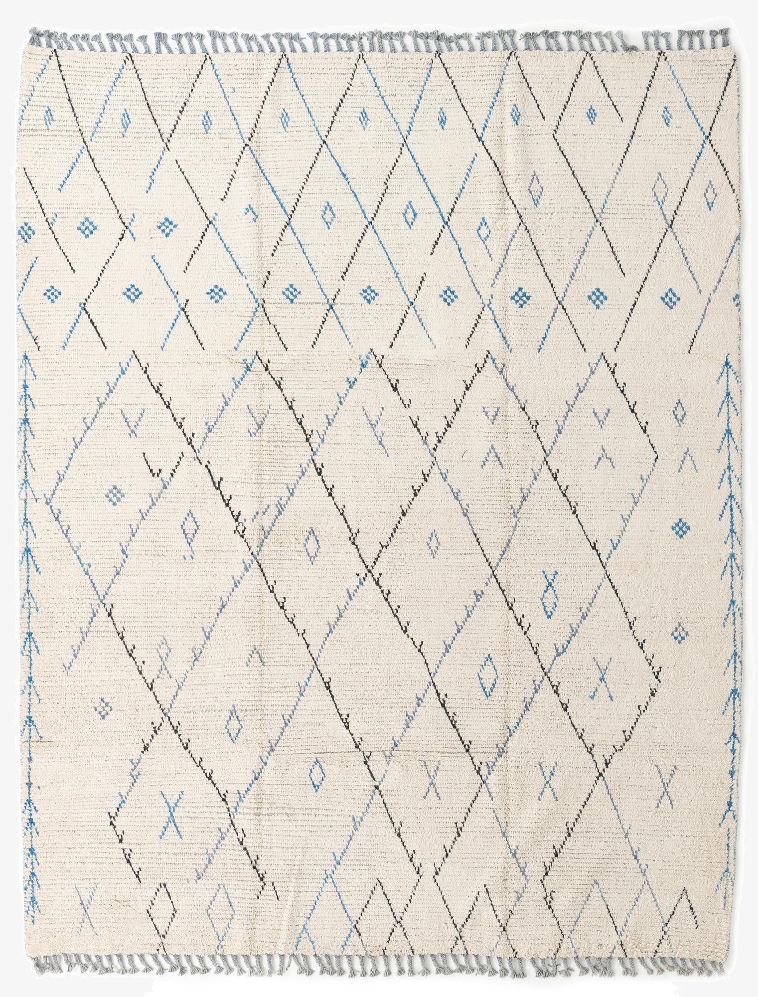  8' 1 x 10' 1  Hand Knotted Moroccan Wool Rug