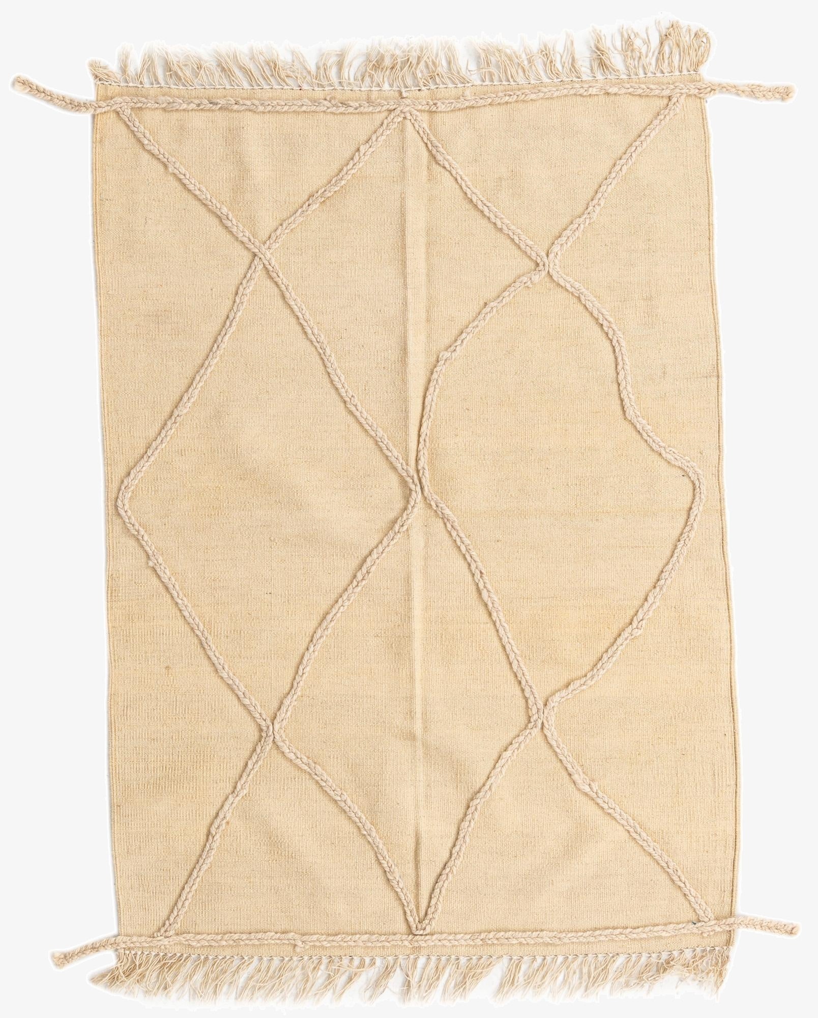  3' 6 x 4' 10  Hand Knotted Moroccan Wool Rug