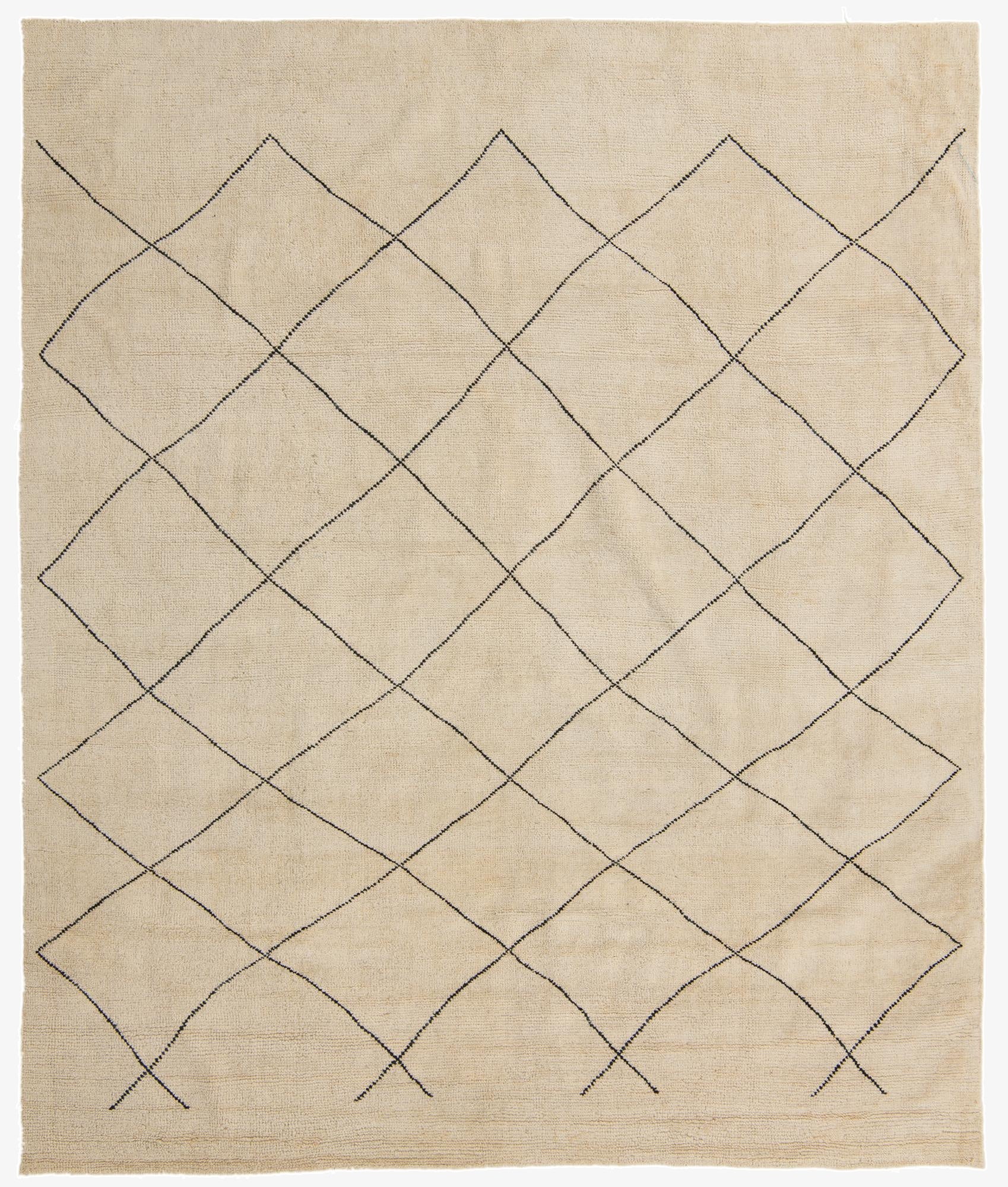  8' 3 x 10'  Hand Knotted Moroccan Wool Rug