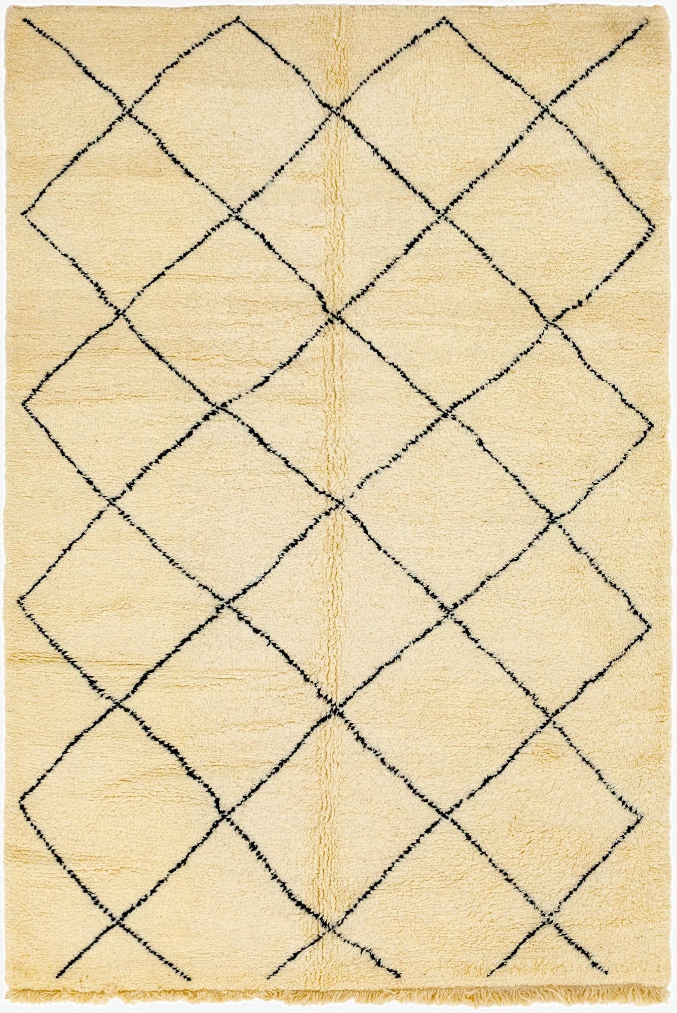  6' 10 x 10' 4  Hand Knotted Moroccan Wool Rug