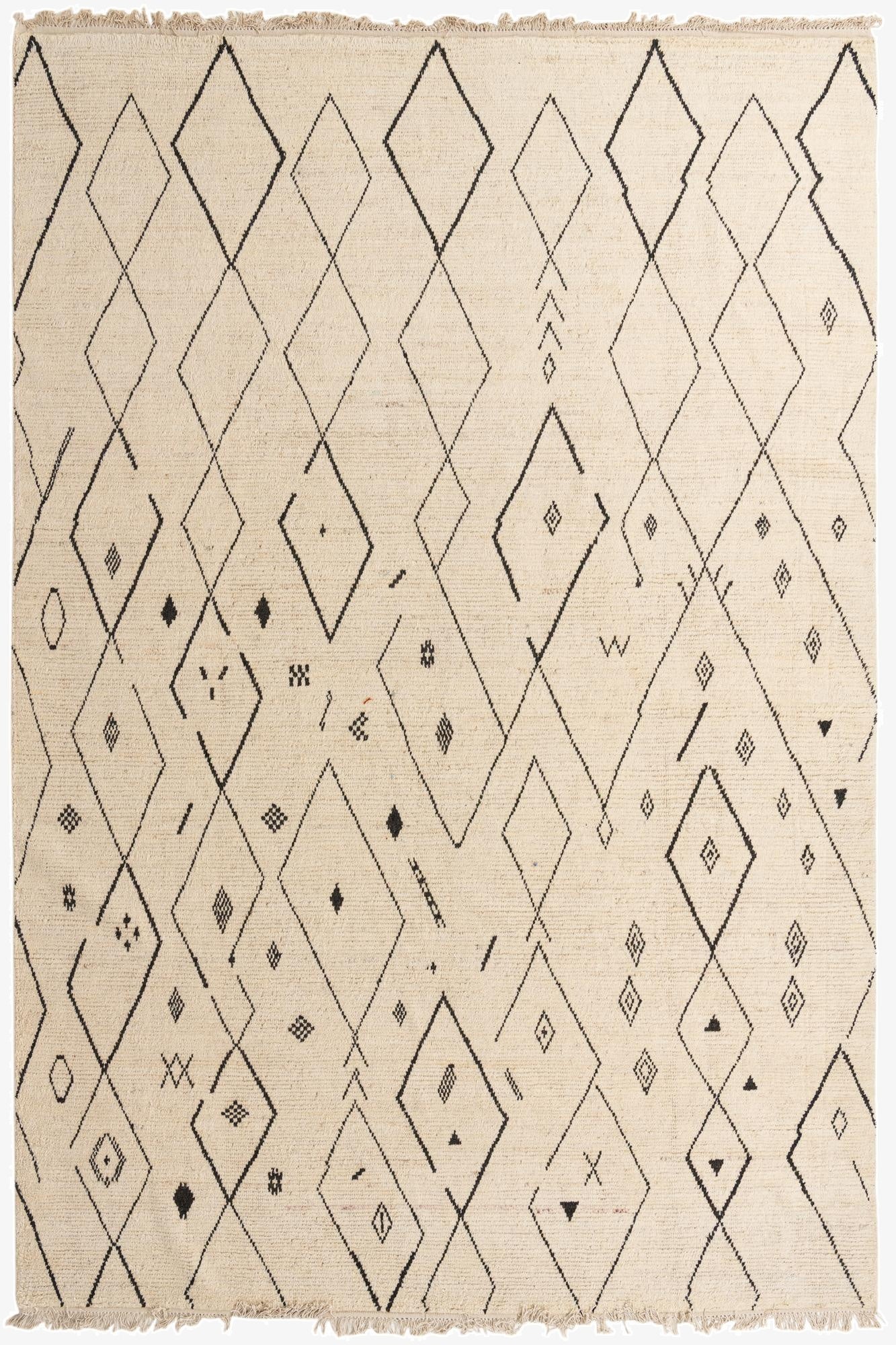  9' 11 x 14' 10  Hand Knotted Moroccan Wool Rug