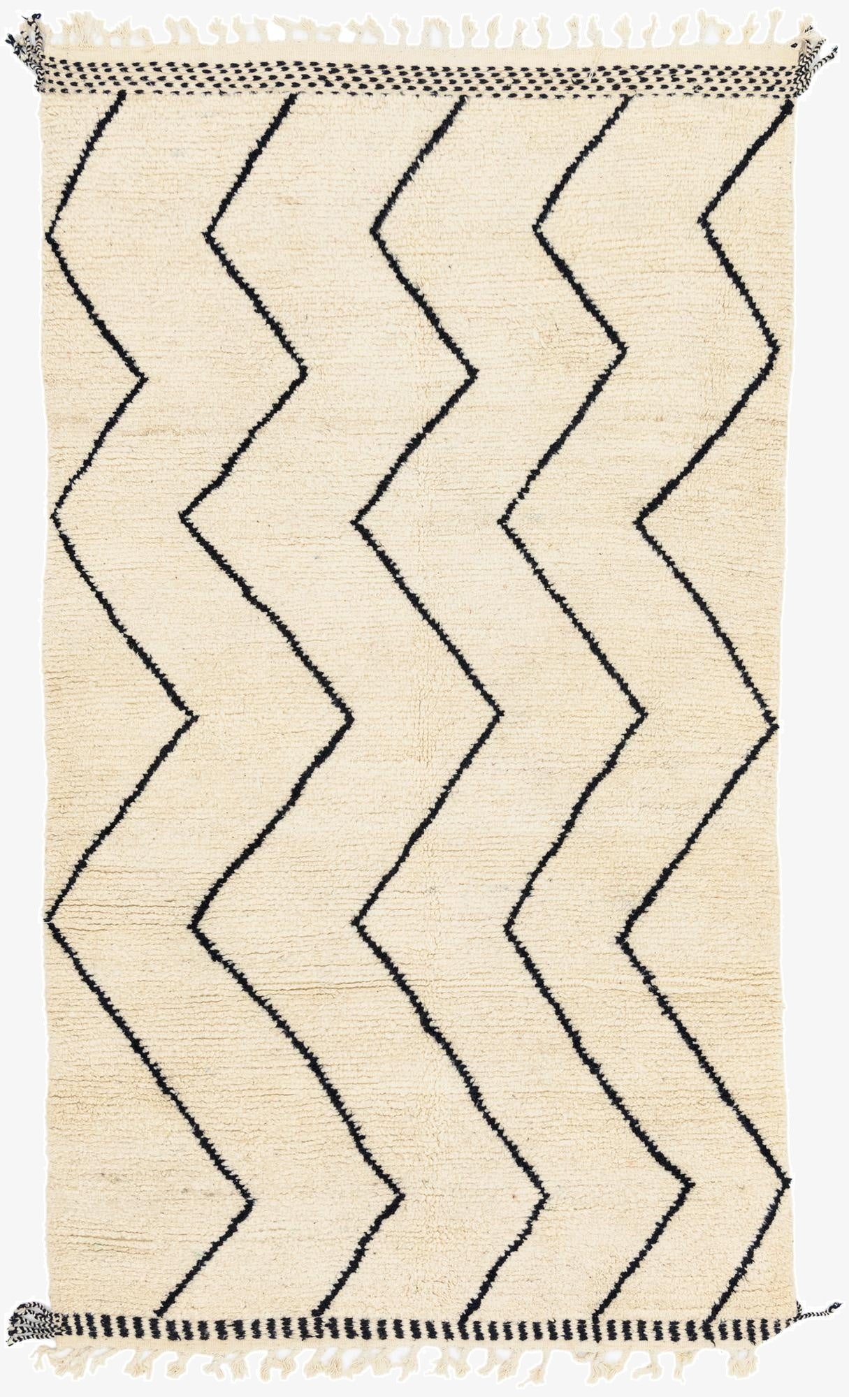  5' 10 x 10' 5  Hand Knotted Moroccan Wool Rug