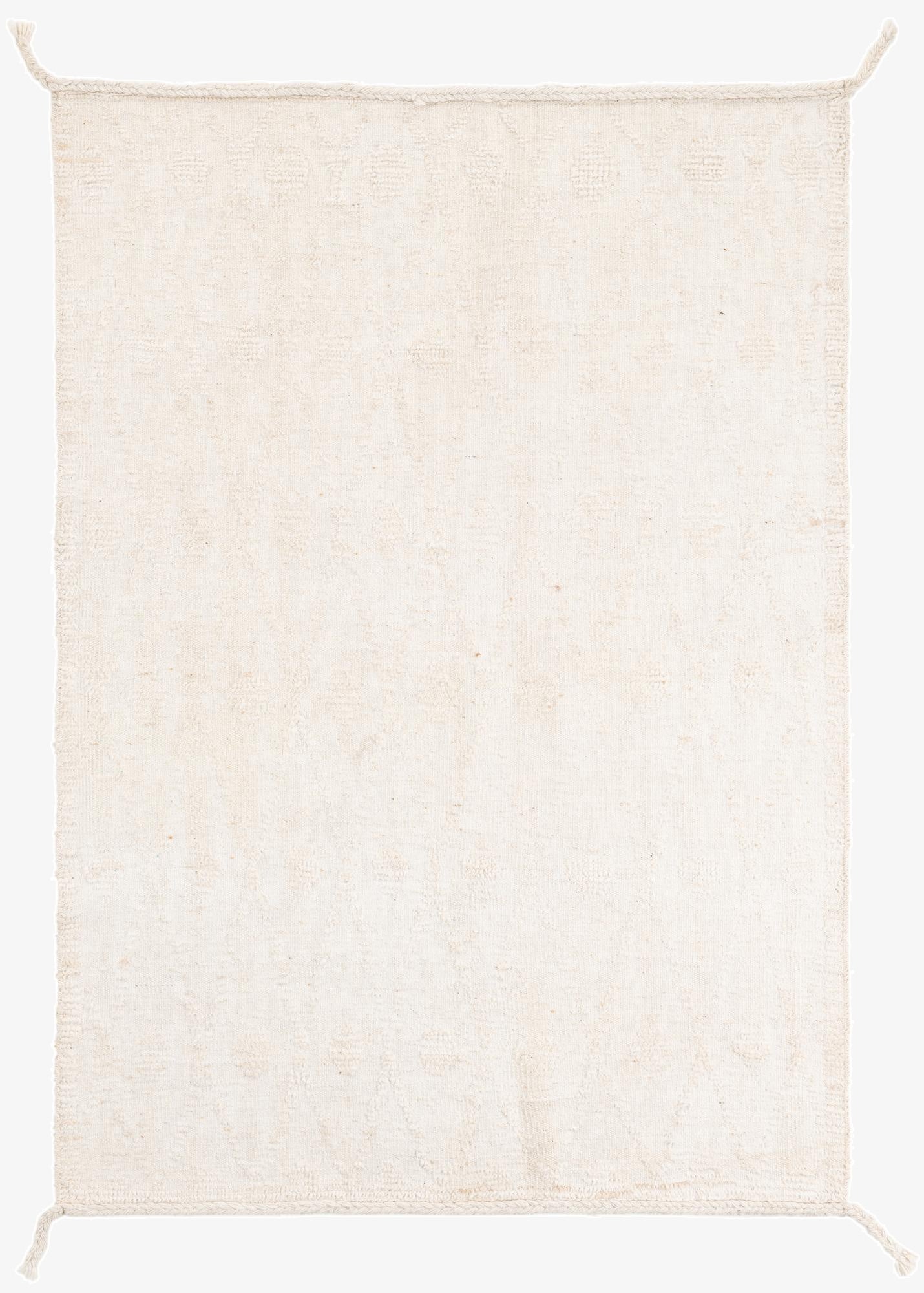  4' 2 x 5' 10  Hand Knotted Moroccan Wool Rug