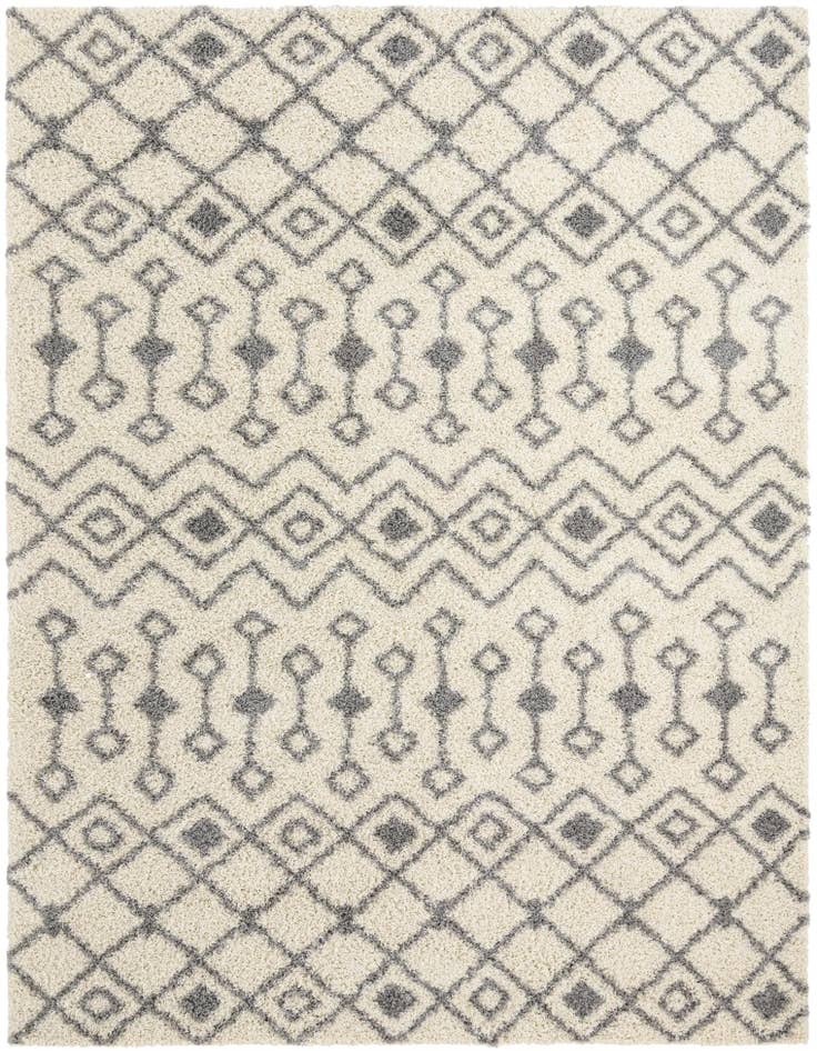Detail image of  10' x 13' Moroccan Trellis Shag Rug