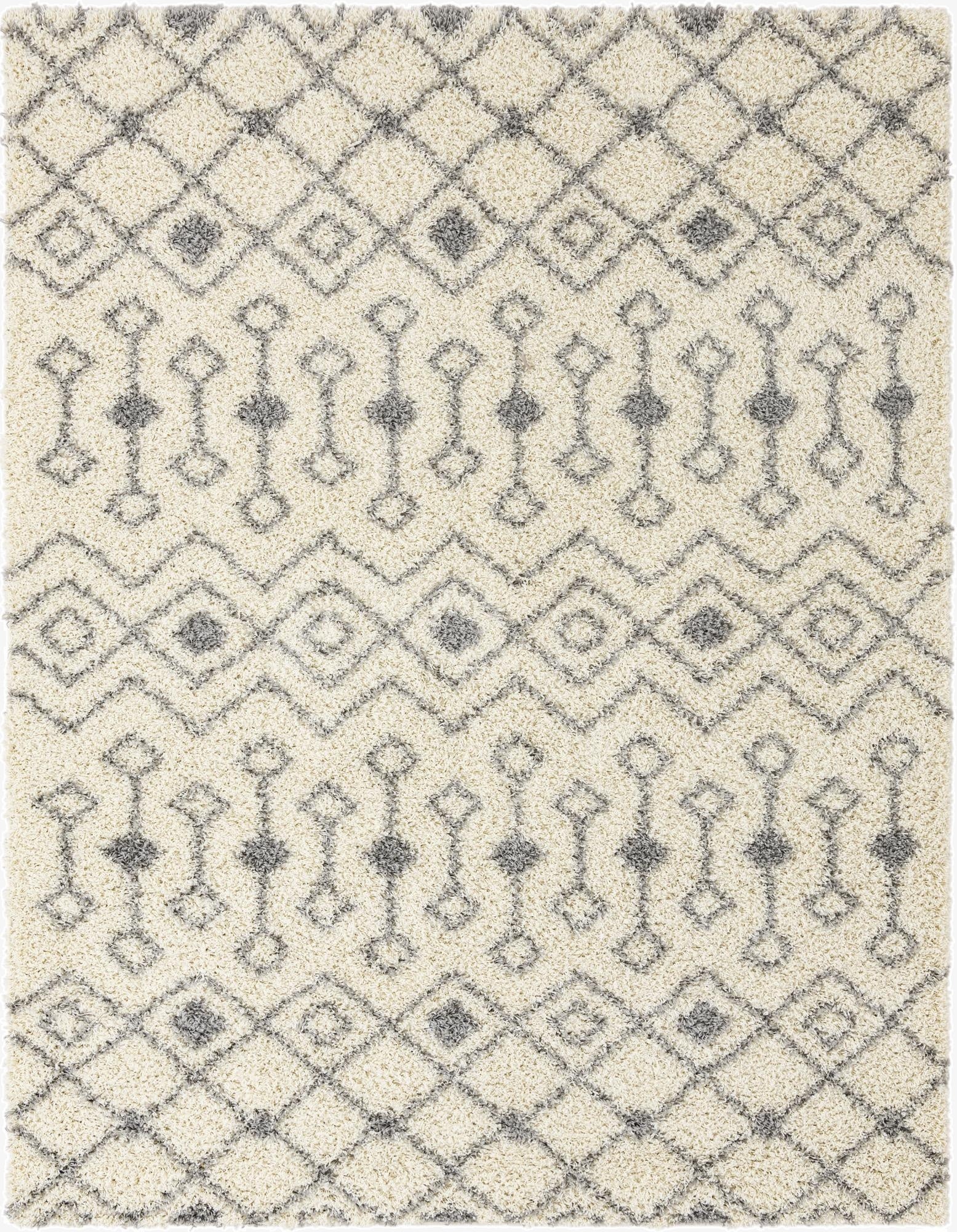  7' 10 x 10' Moroccan Trellis Shag Rug