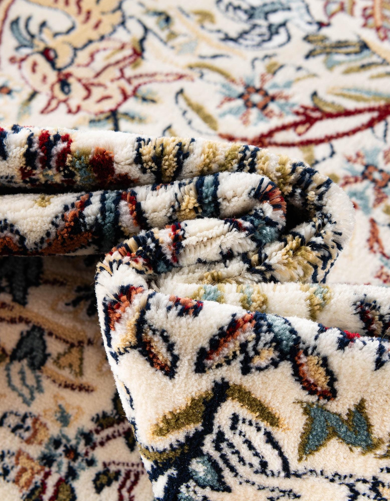 Ivory 7' 10 x 10' Nain Design Rug | Rugs.com