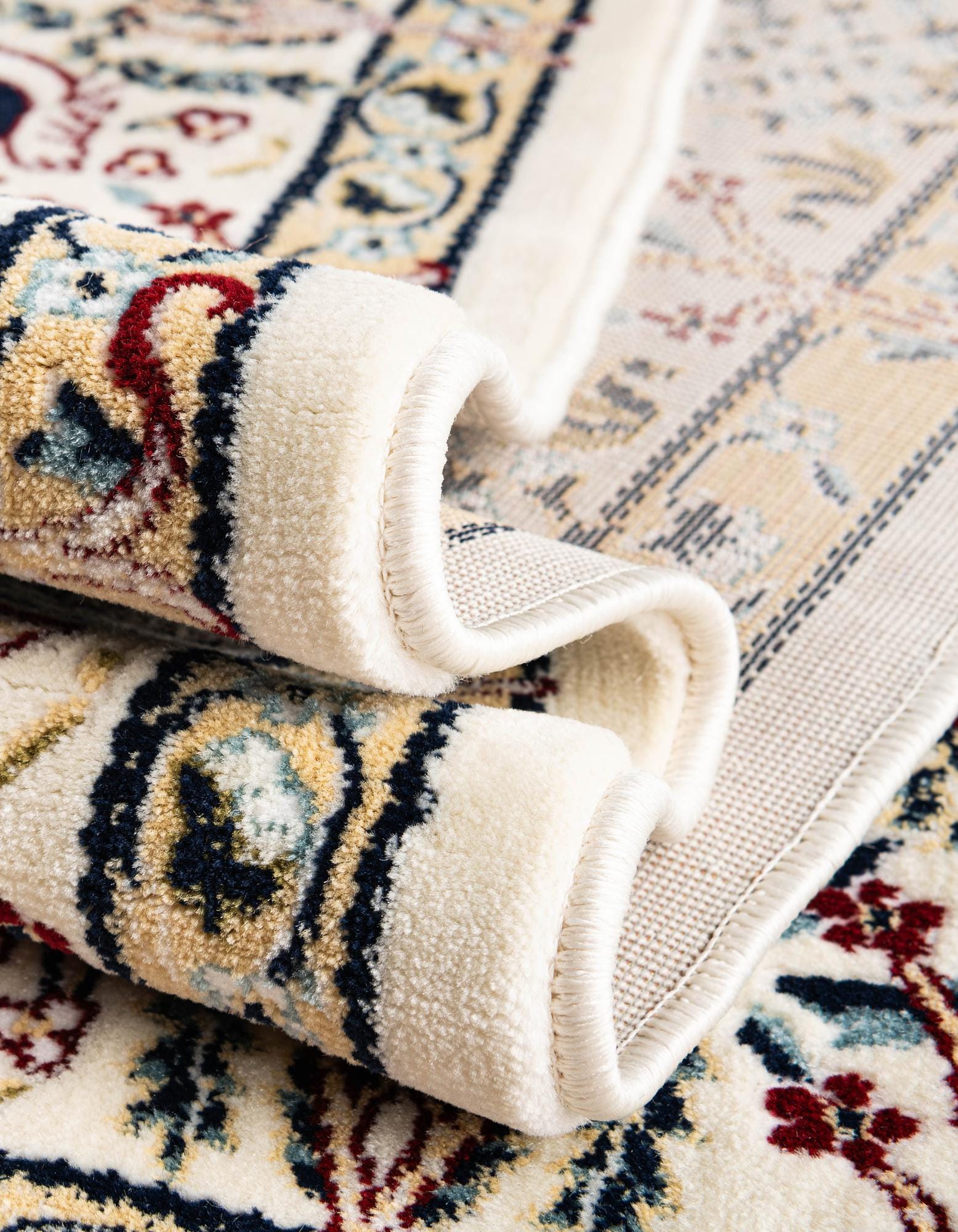 Ivory 8' x 10' Nain Design Rug | Rugs.com