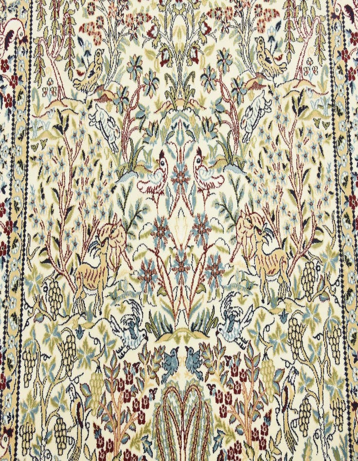 Detail image of  5' 3 x 8' Nain Design Rug
