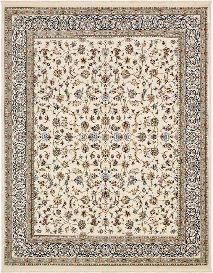 Ivory 8' x 10' Nain Design Rug | Rugs.com