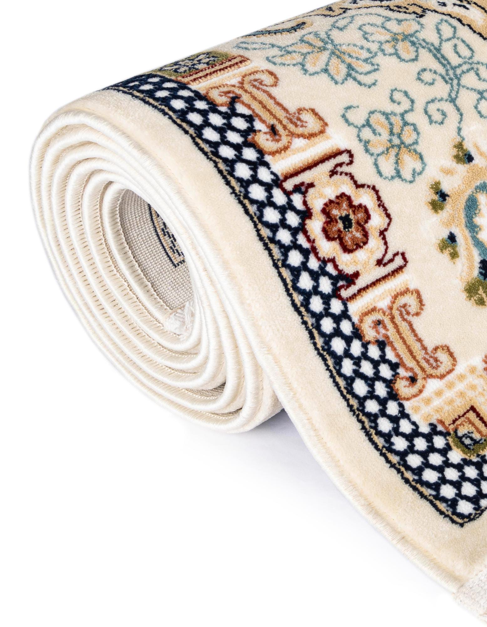 Ivory 8' x 10' Nain Design Rug | Rugs.com