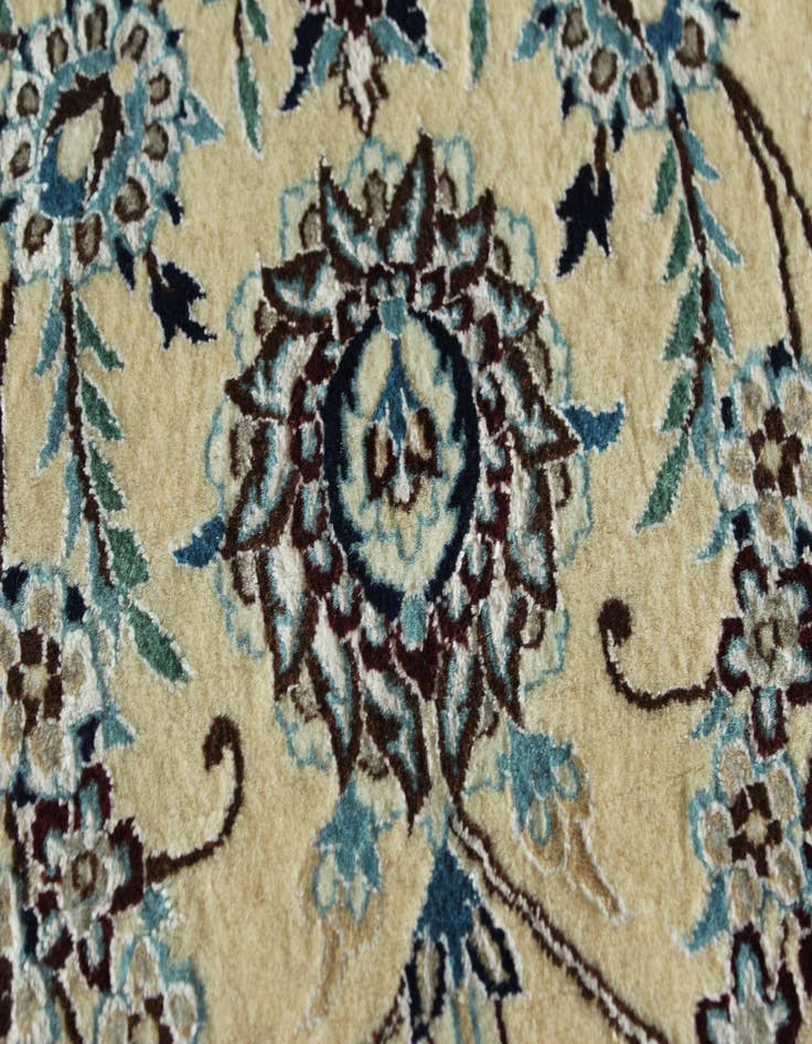 Detail image of  12' 9 x 15' 11  Hand Knotted Nain Persian Rug