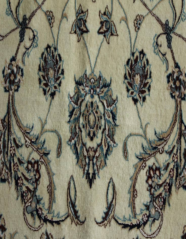 Detail image of  12' 9 x 15' 11  Hand Knotted Nain Persian Rug