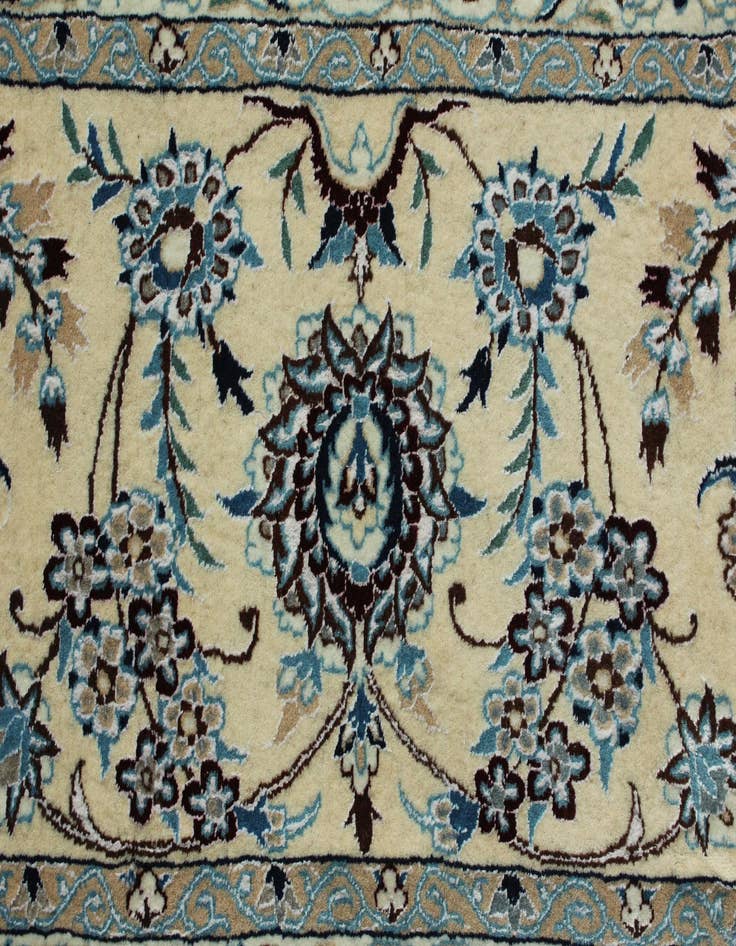 Detail image of  12' 9 x 15' 11  Hand Knotted Nain Persian Rug