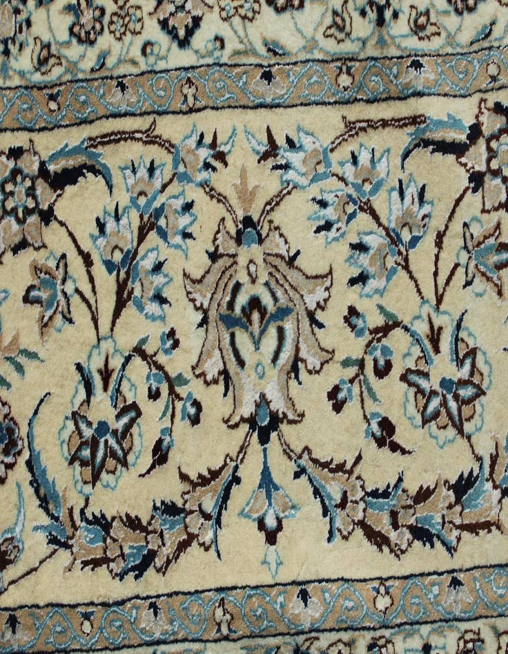 Detail image of  12' 9 x 15' 11  Hand Knotted Nain Persian Rug