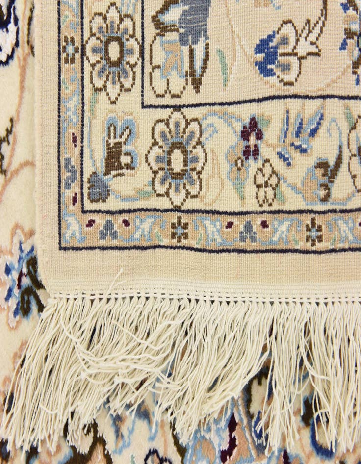 Detail image of  5' 1 x 8'  Hand Knotted Nain Persian Rug
