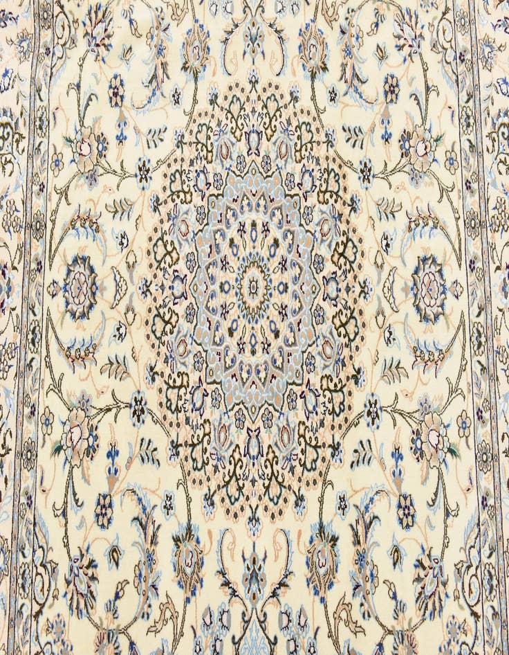 Detail image of  5' 1 x 8'  Hand Knotted Nain Persian Rug