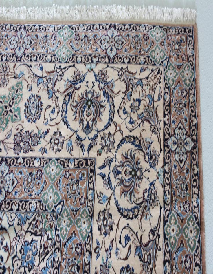 Detail image of  11' 6 x 16' 2  Hand Knotted Nain Persian Rug